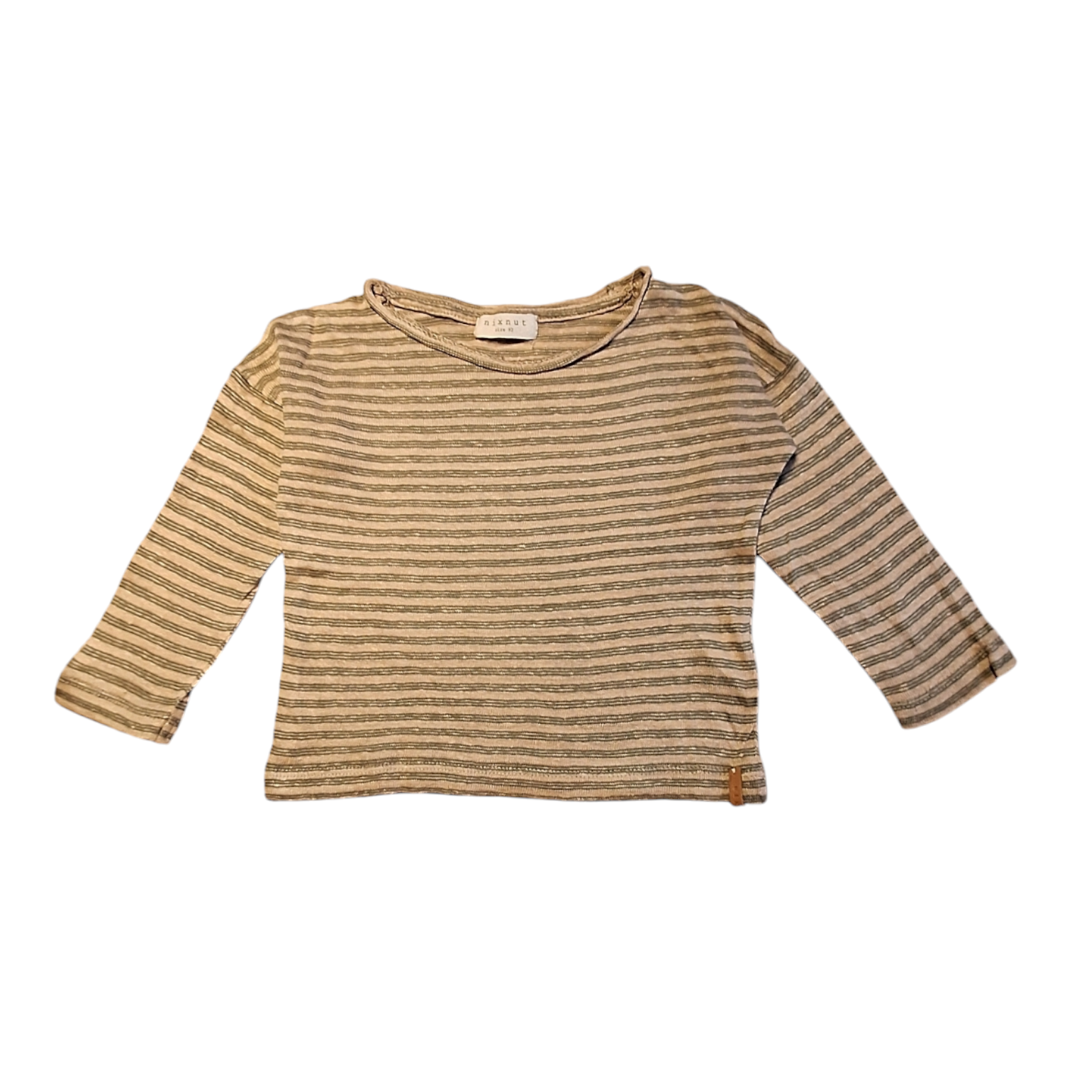 Nixnut striped shirt linen blend