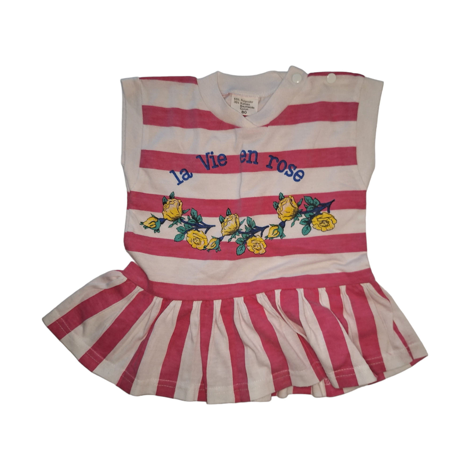 Vintage dress with flaps Le Vie en Rose - 80CM
