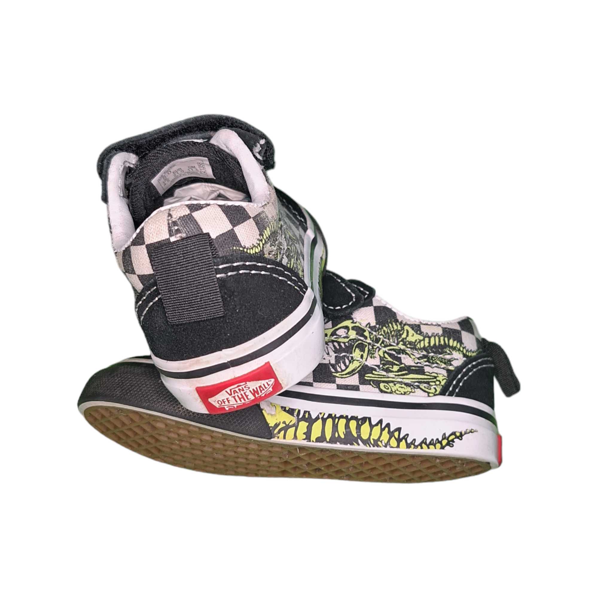 Sneakers T-rex on skate