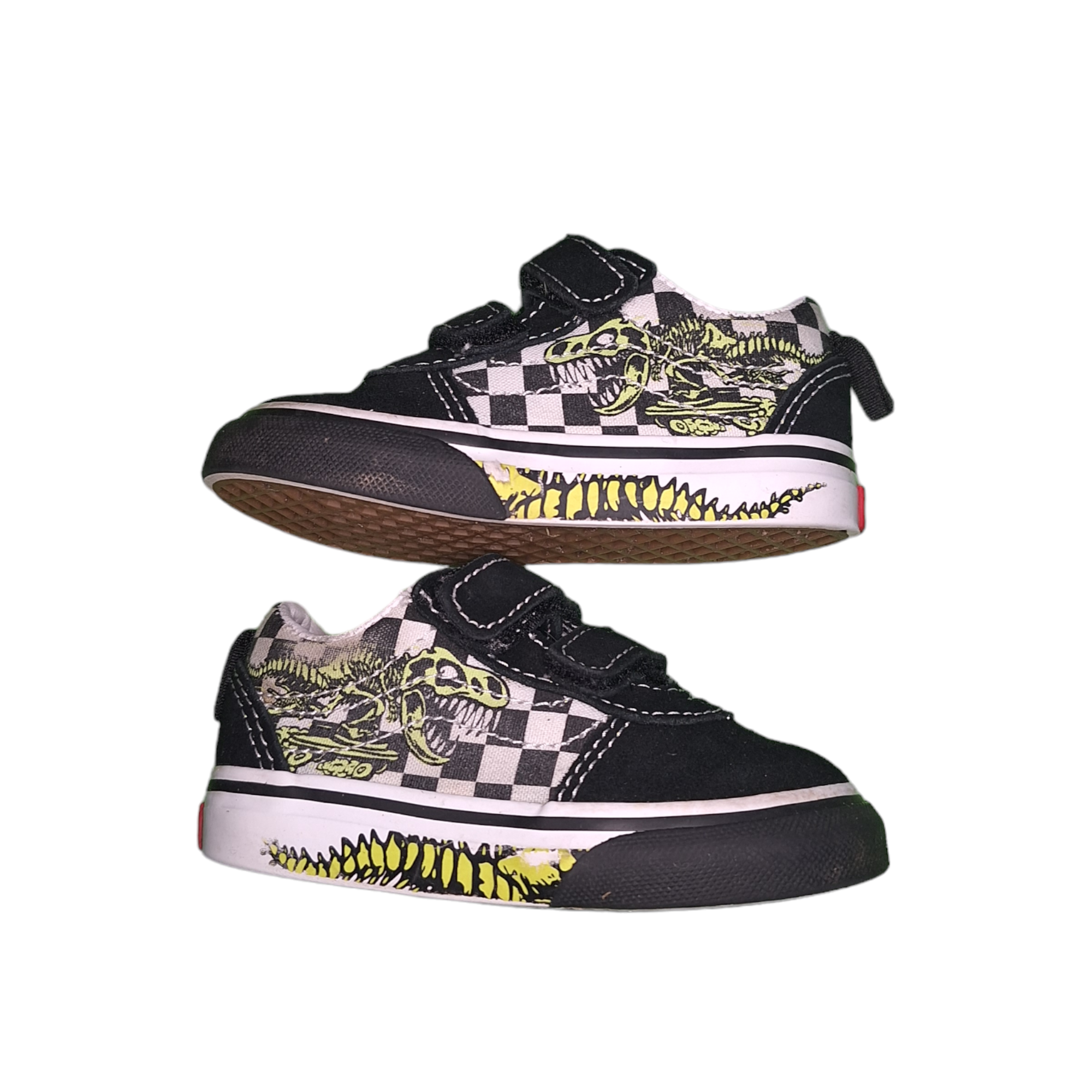 Sneakers T-rex on skate