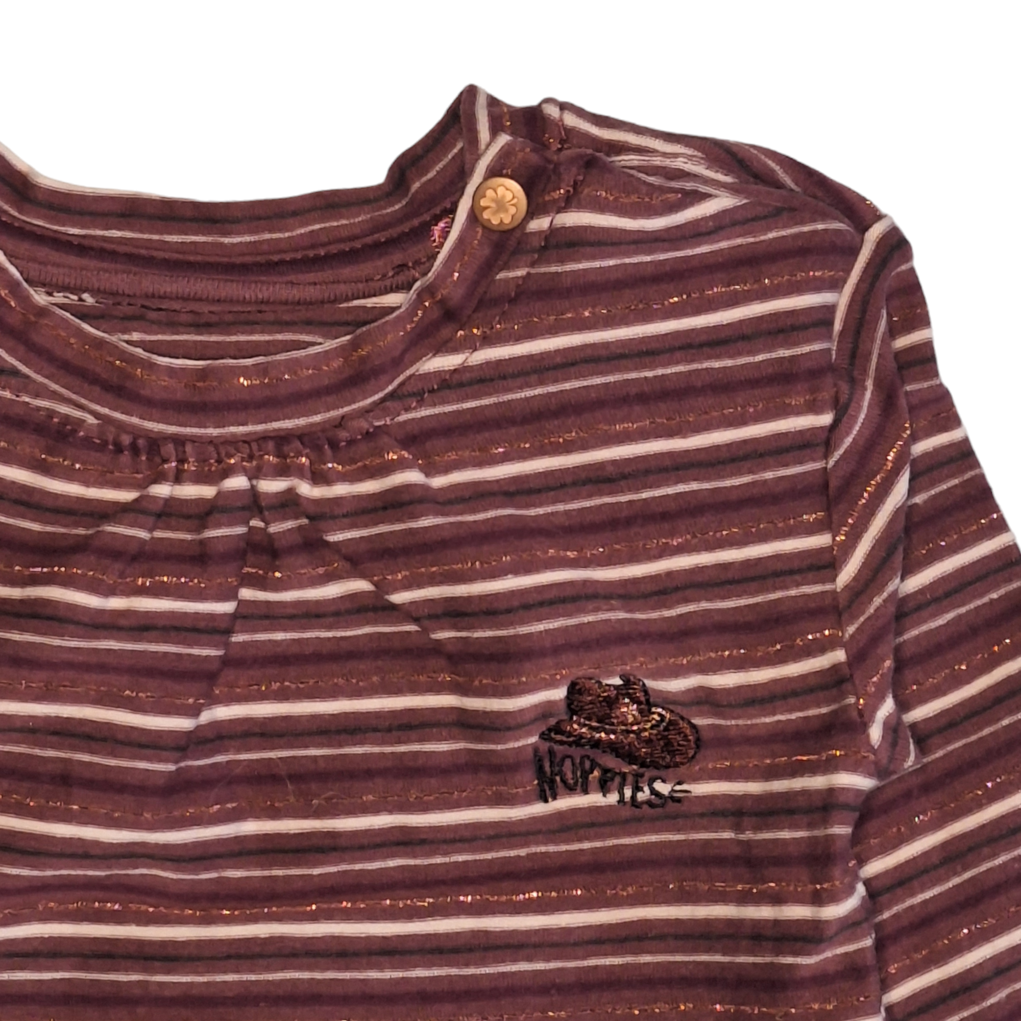 Gestreept shirt met lange mouwen cowgirl