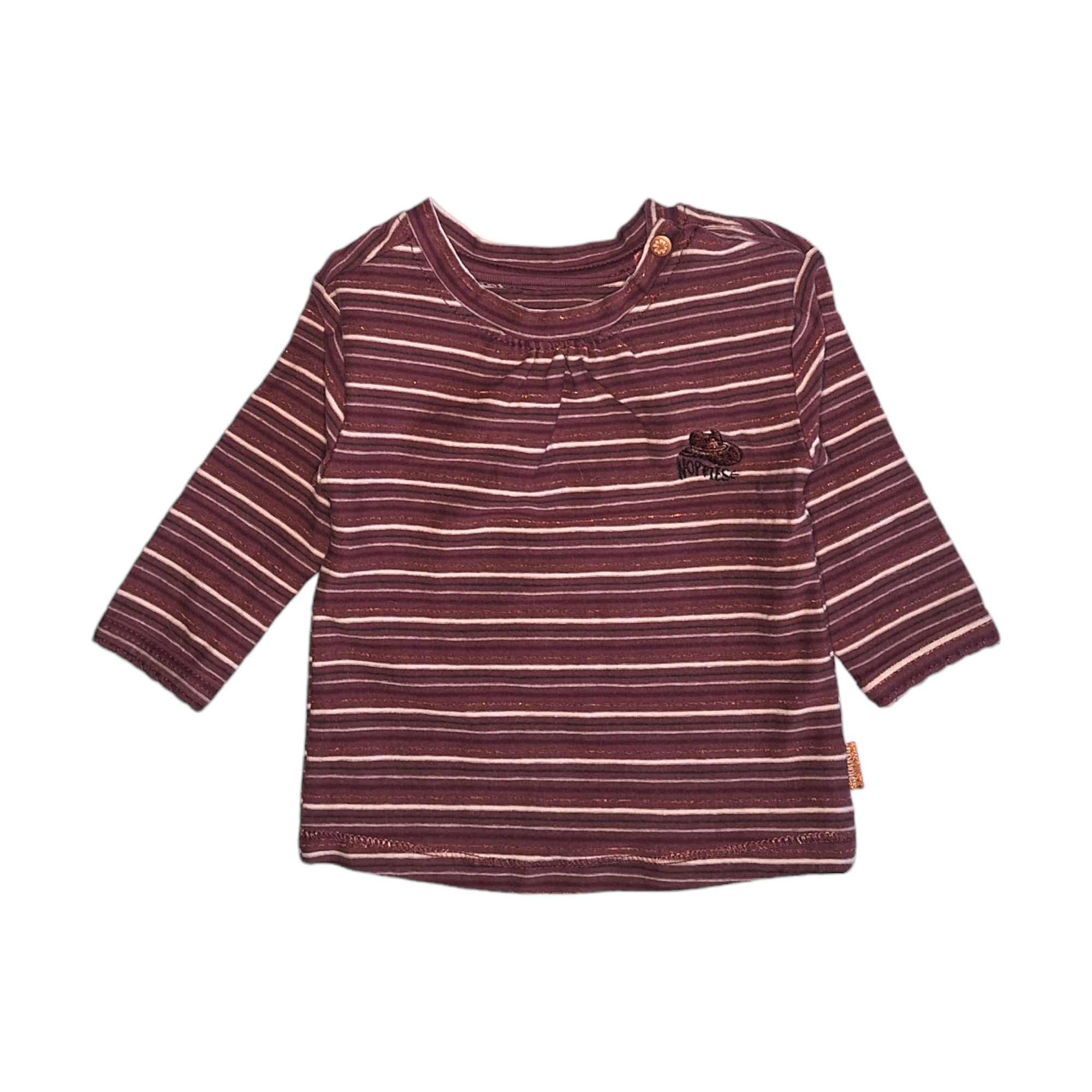 Gestreept shirt met lange mouwen cowgirl