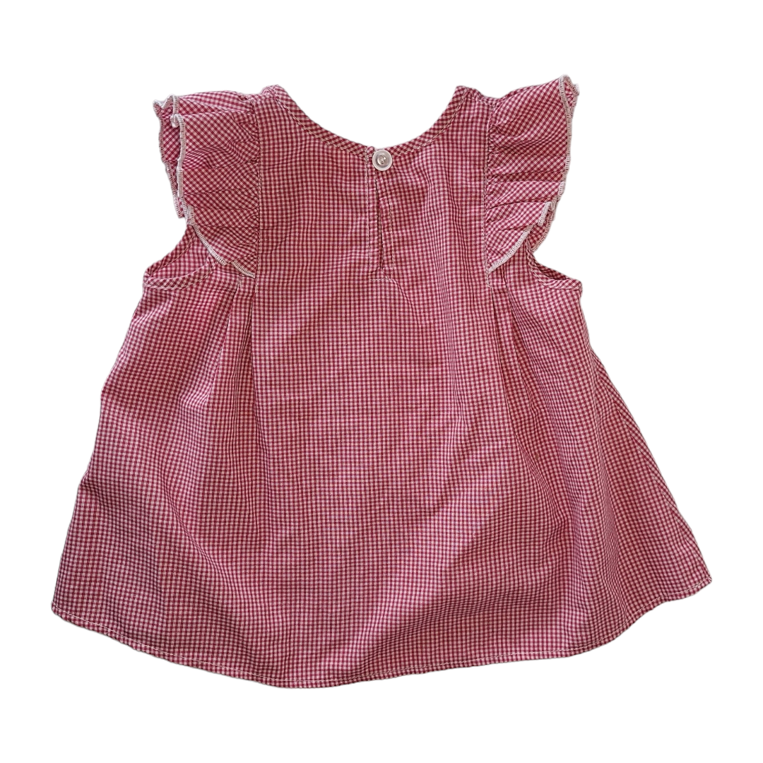 Vintage dress in check -72/76CM