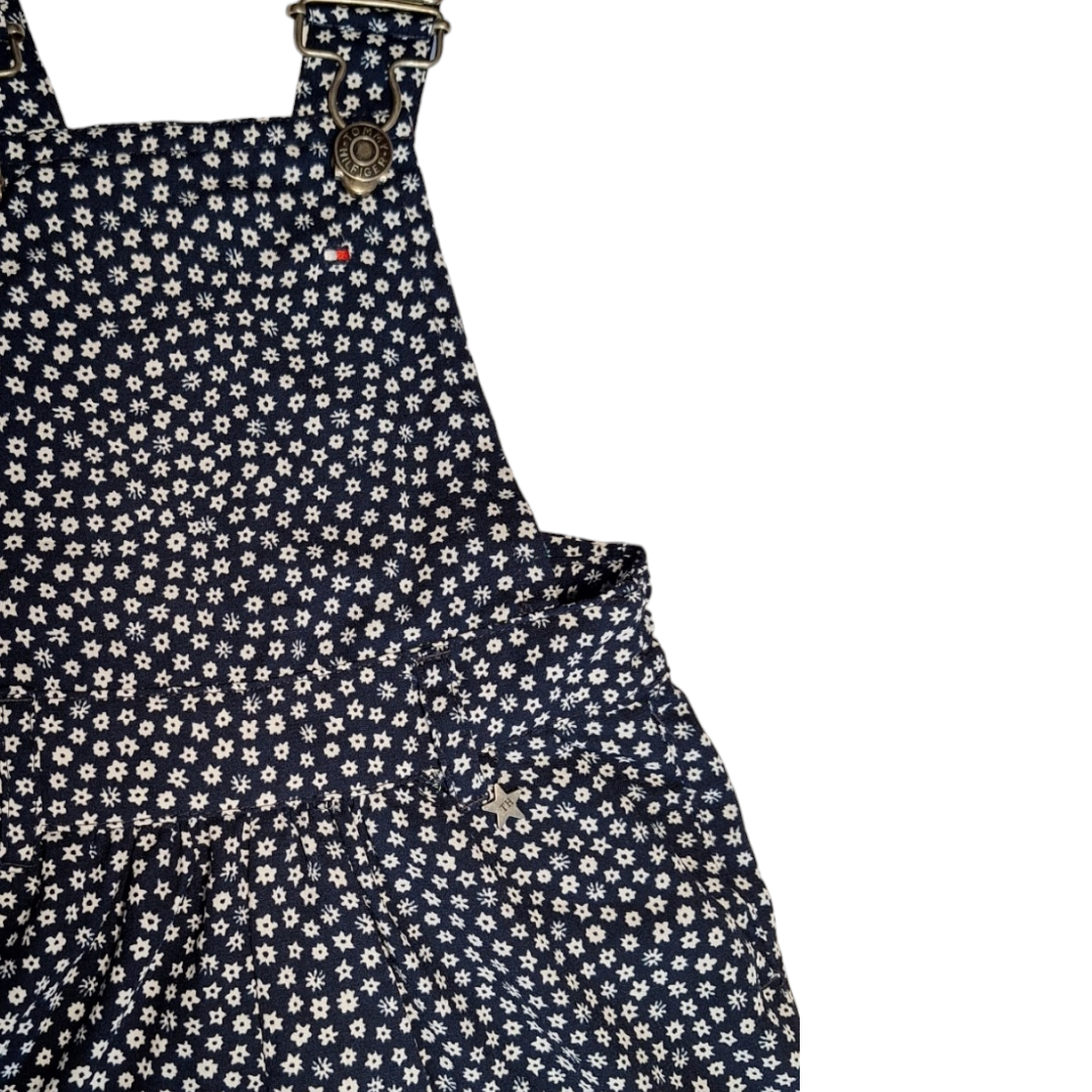 Meisjesshort overall met sterren en bloemen - 86CM