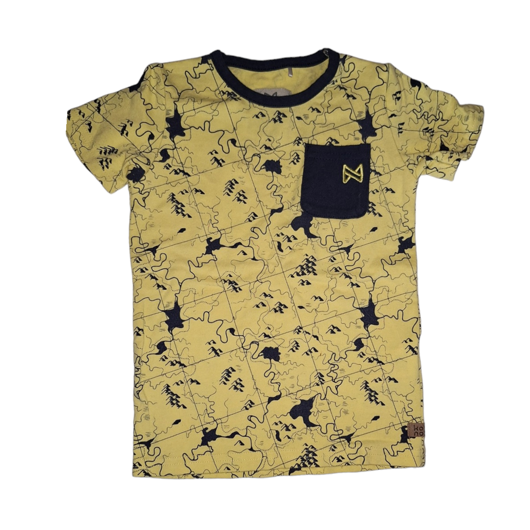 Jongens T-shirt met kaart en zak - 92CM