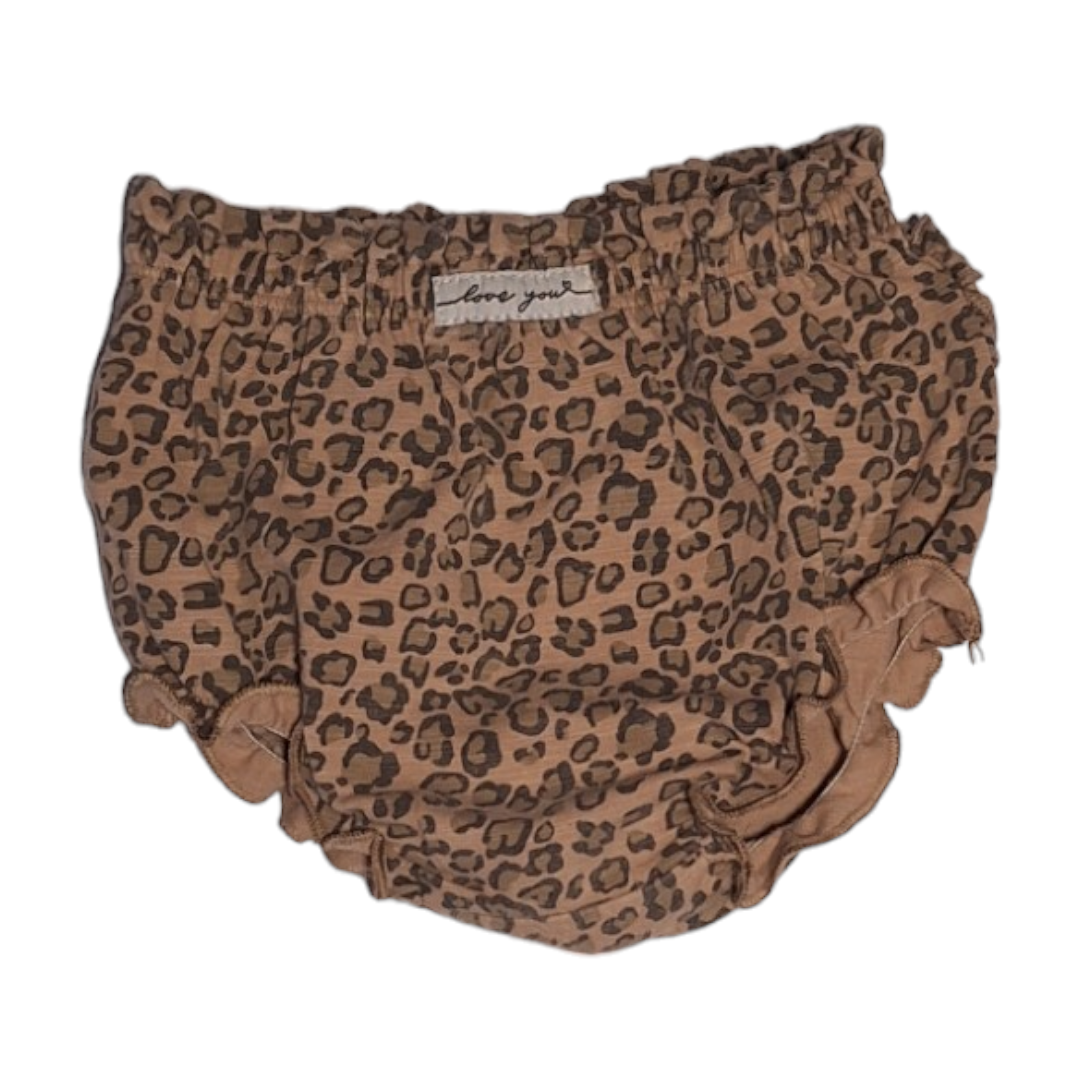Luipaard slip met ruches LOVE YOU - 62CM