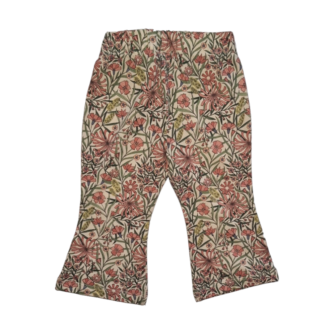 Uitlopende broek bloemen