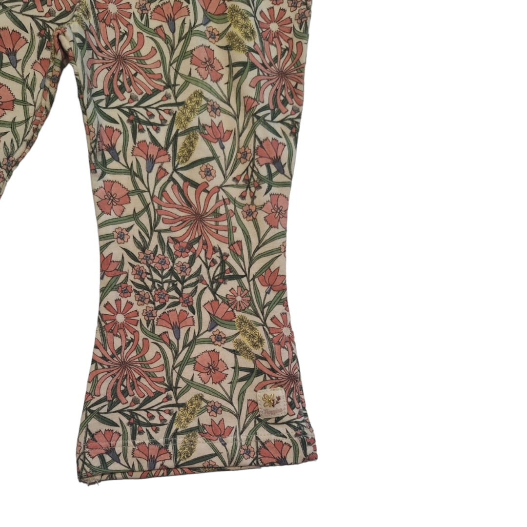 Uitlopende broek bloemen