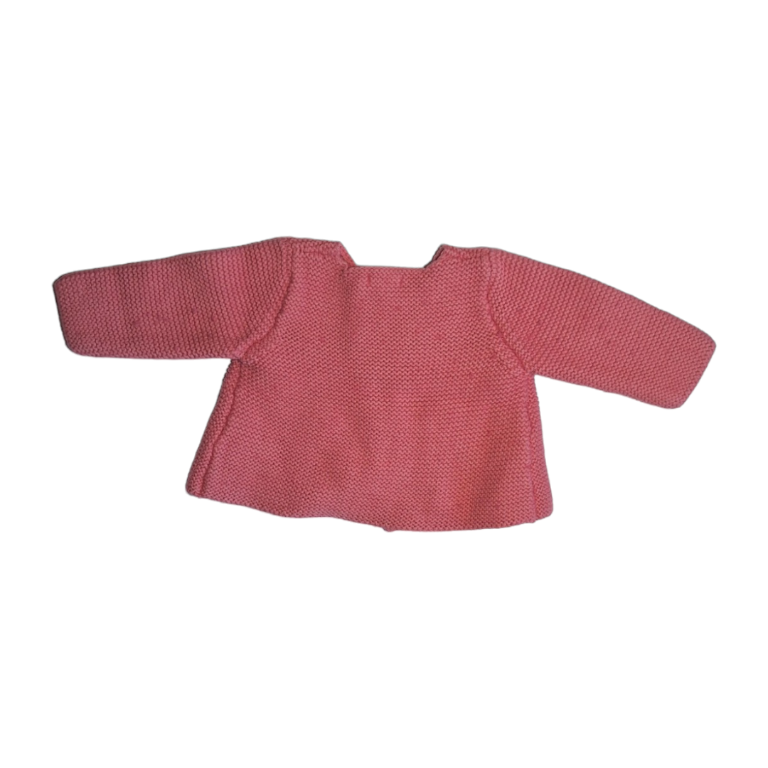 Gebreid gemengd wollen vest - 6M