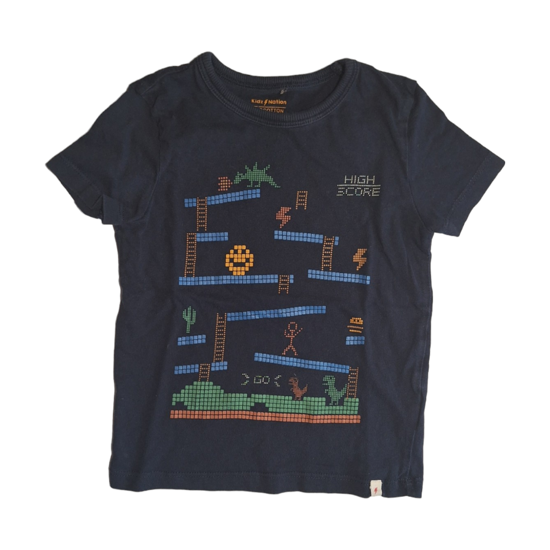 Blauw t-shirt High Score - 98CM