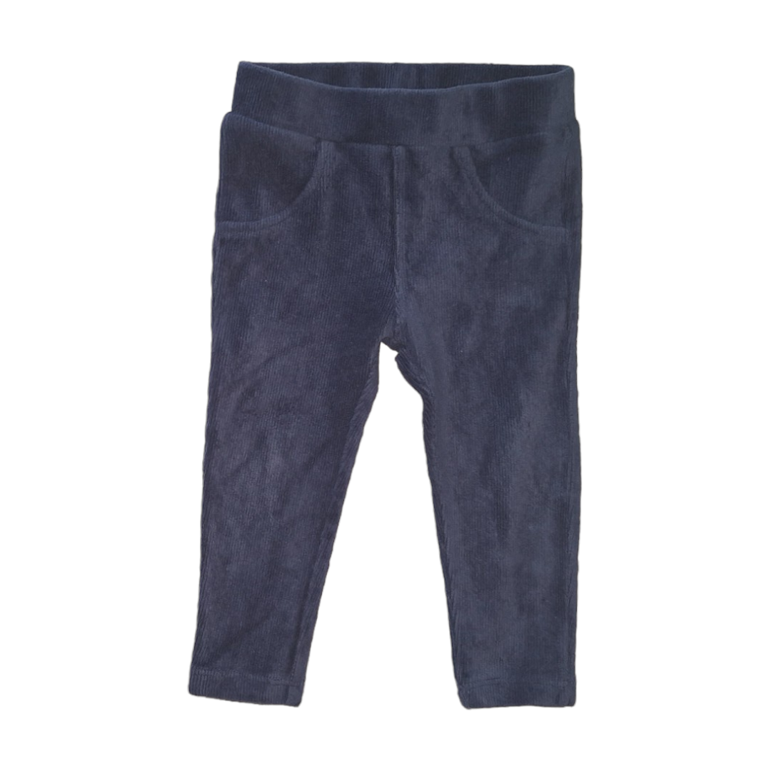 Leggings van geribbeld fluweel