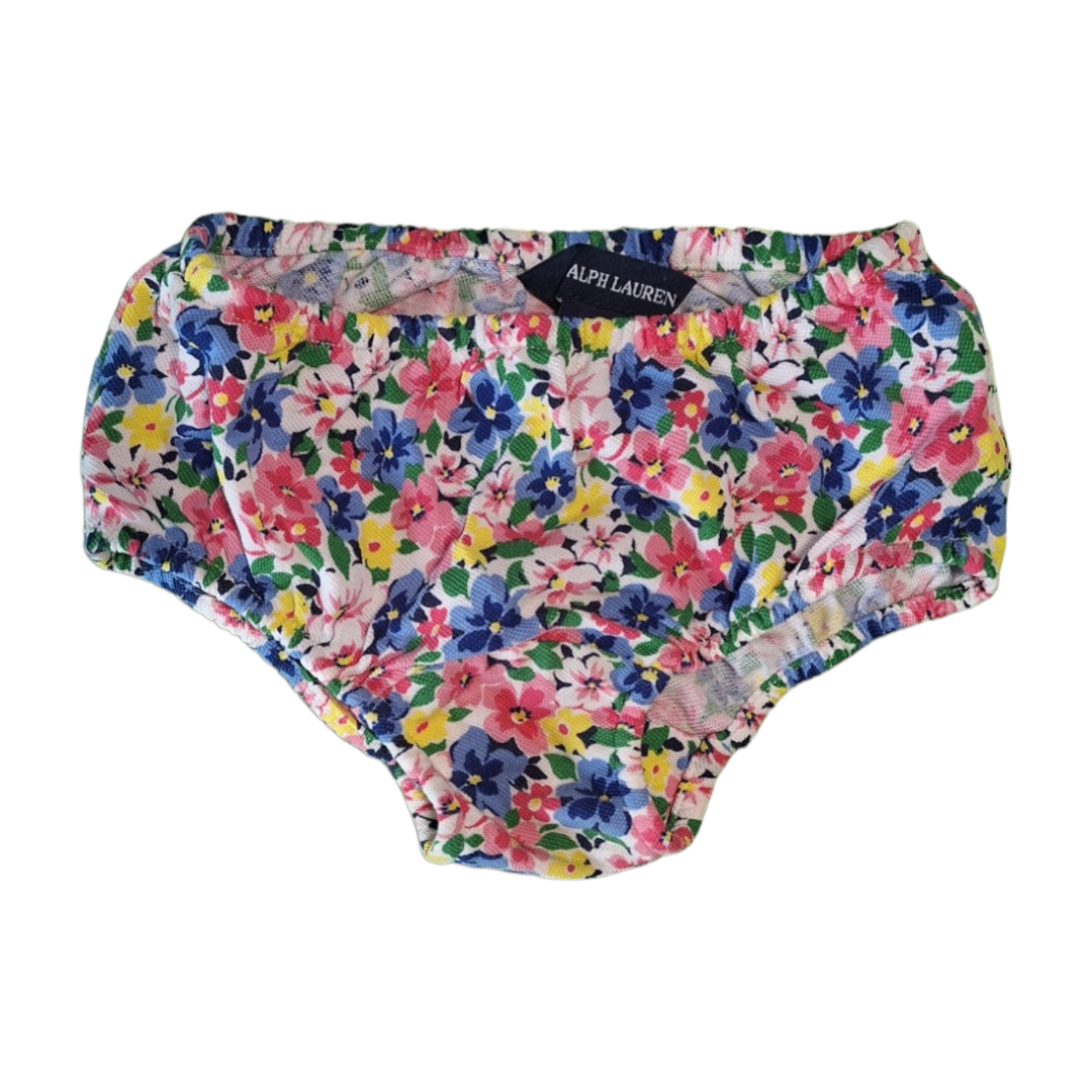 Bloemen fantasie jurk + slipje - 12M