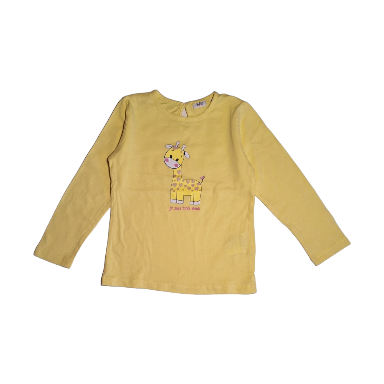 Shirt met giraffe -18/24M