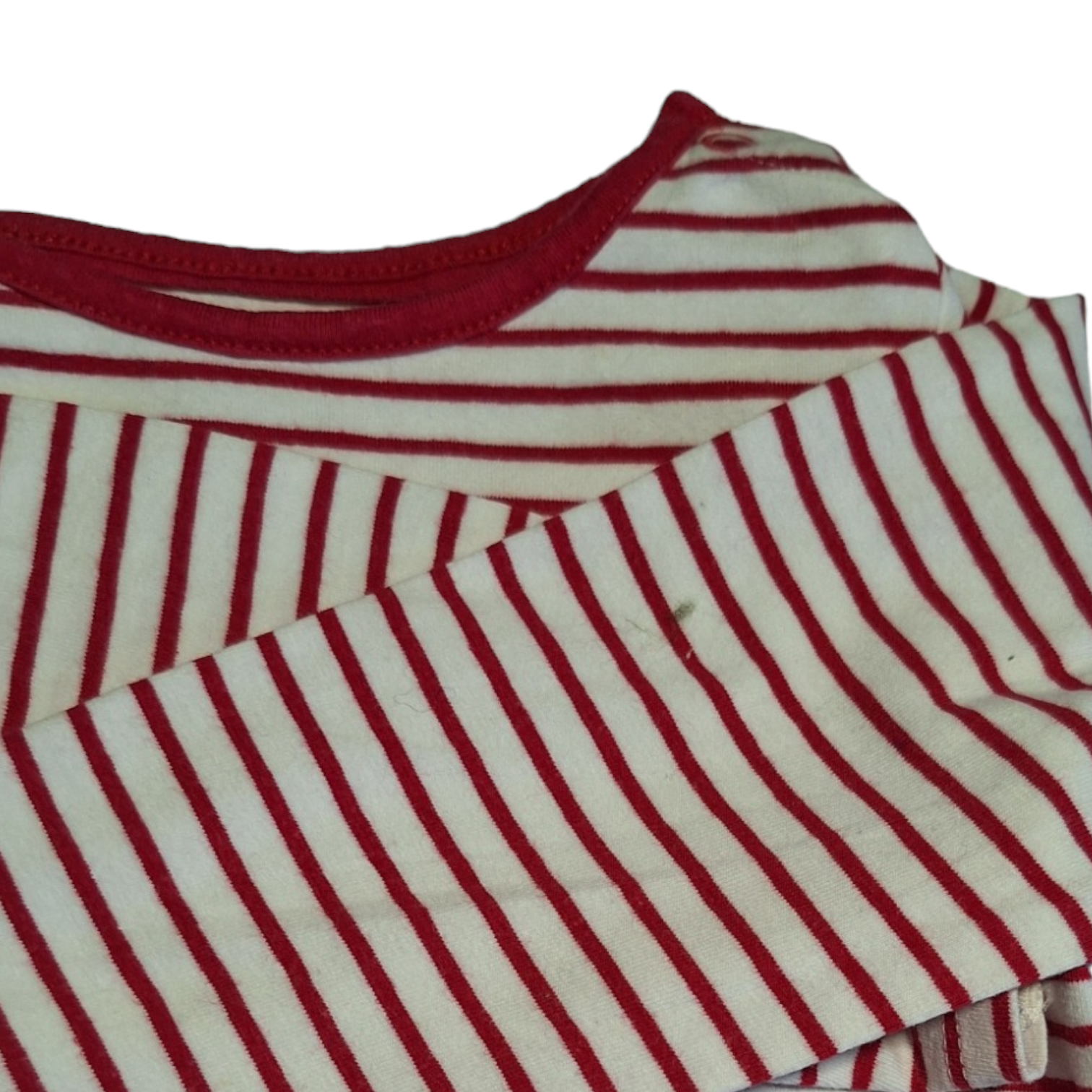 Striped shirt with hearts -12/24M