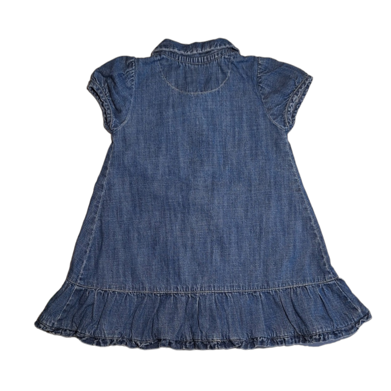 Denim dress button up