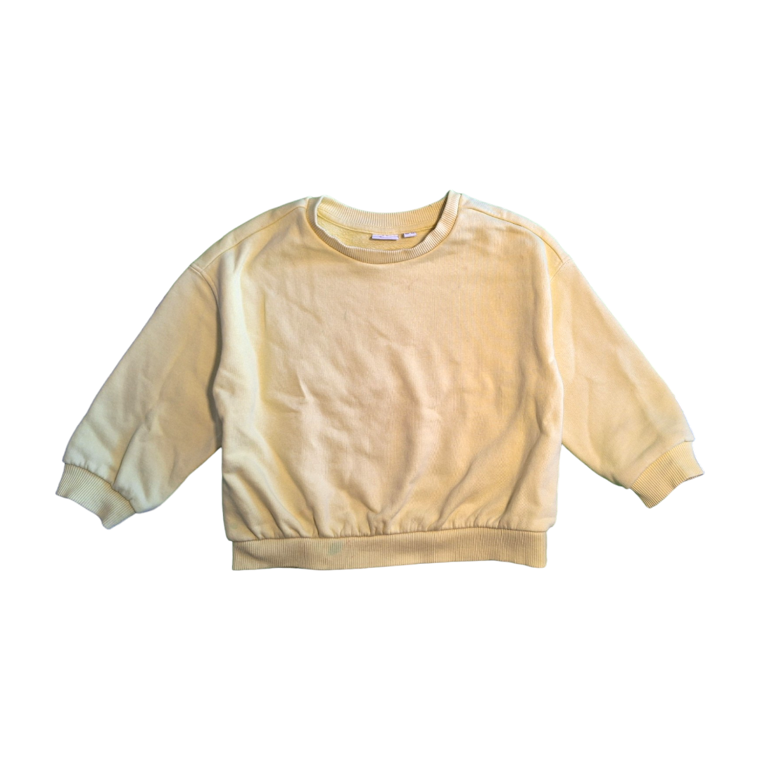 Neon Yellow sweater "Sono la principessa di mamma e di papa&