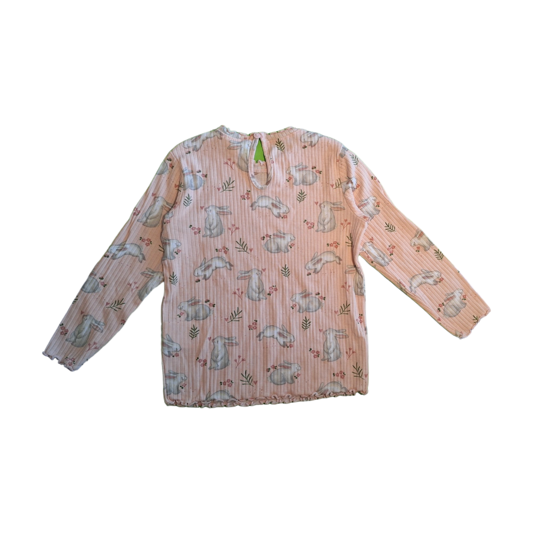 Konijnen shirt met lange mouwen