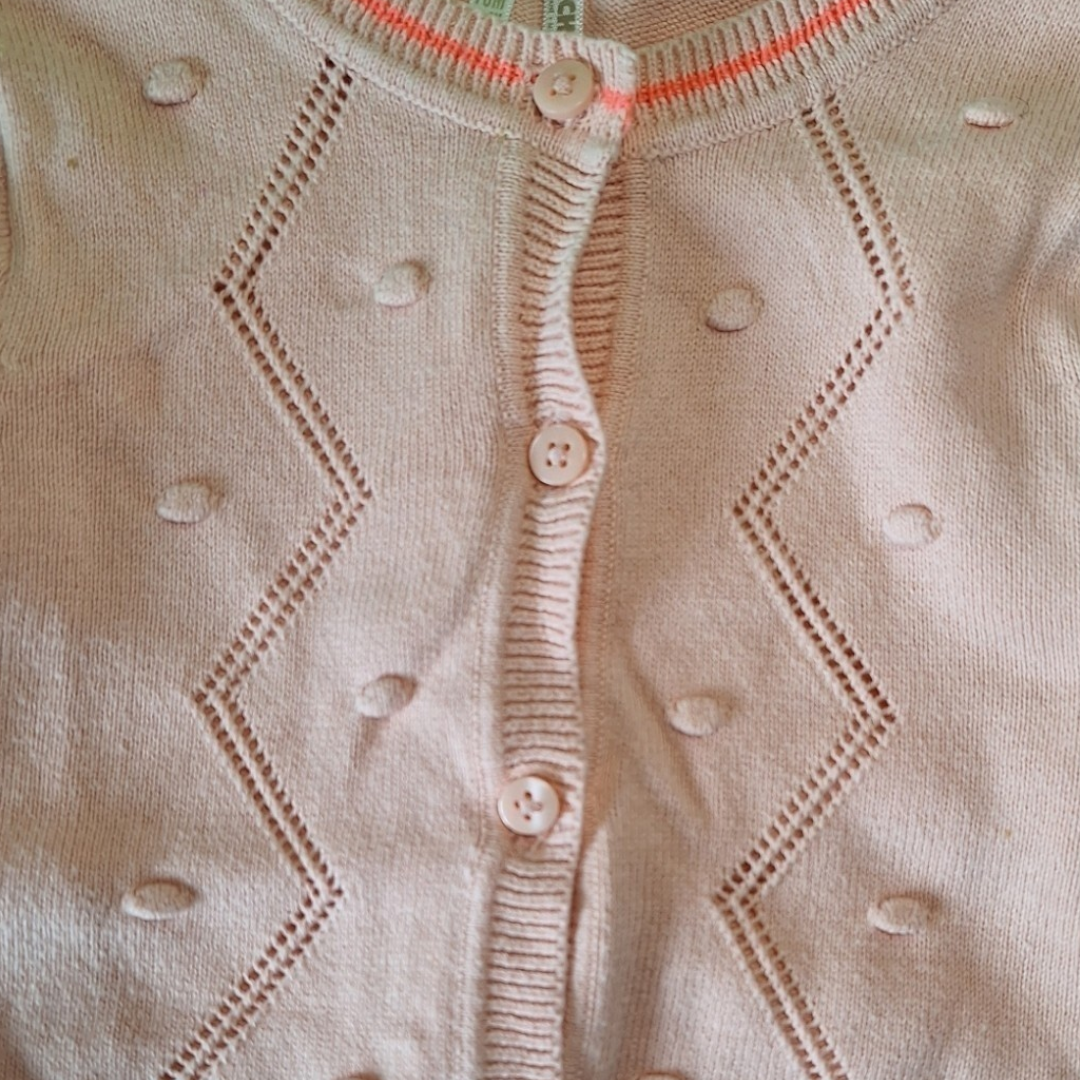 Orchestra Knitted cardigan contrast hems - 18 months