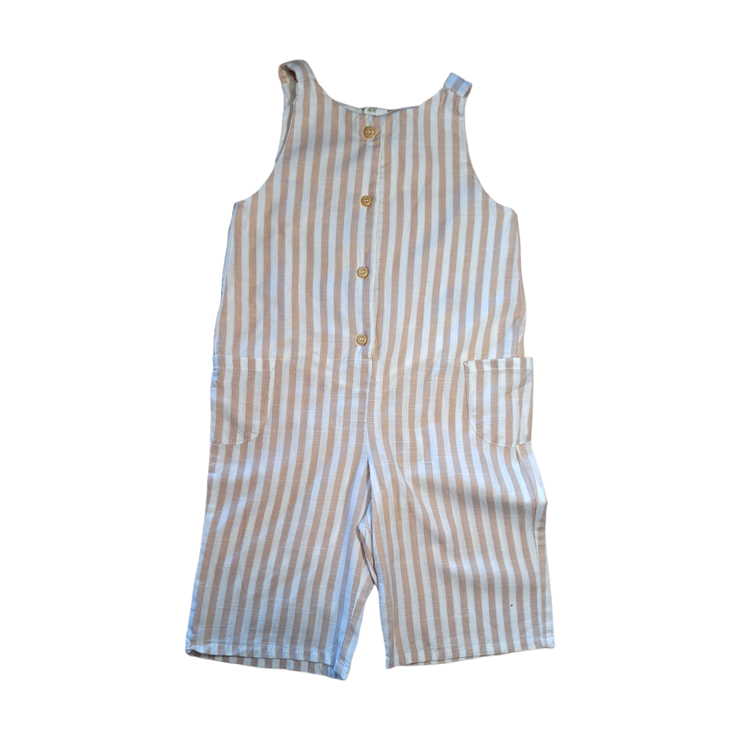 Set jumpsuit overall + bucket hat - 80CM