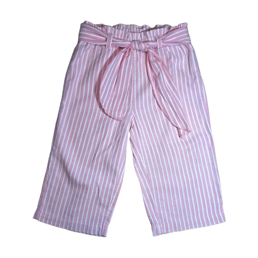 Gestreepte broek met riem