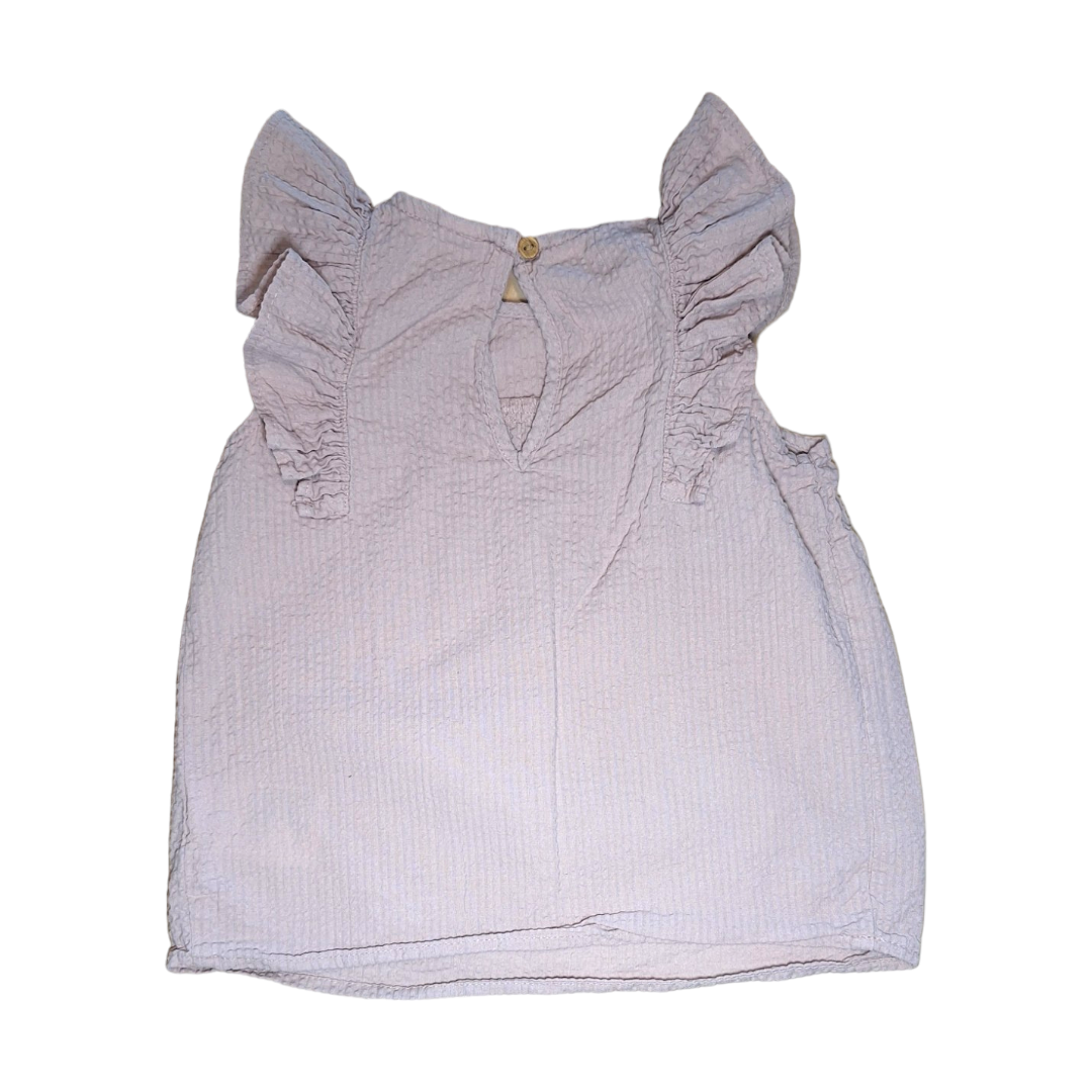 Shirt met ruches en gekreukte stof