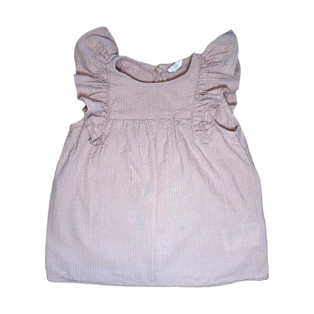 Shirt met ruches en gekreukte stof