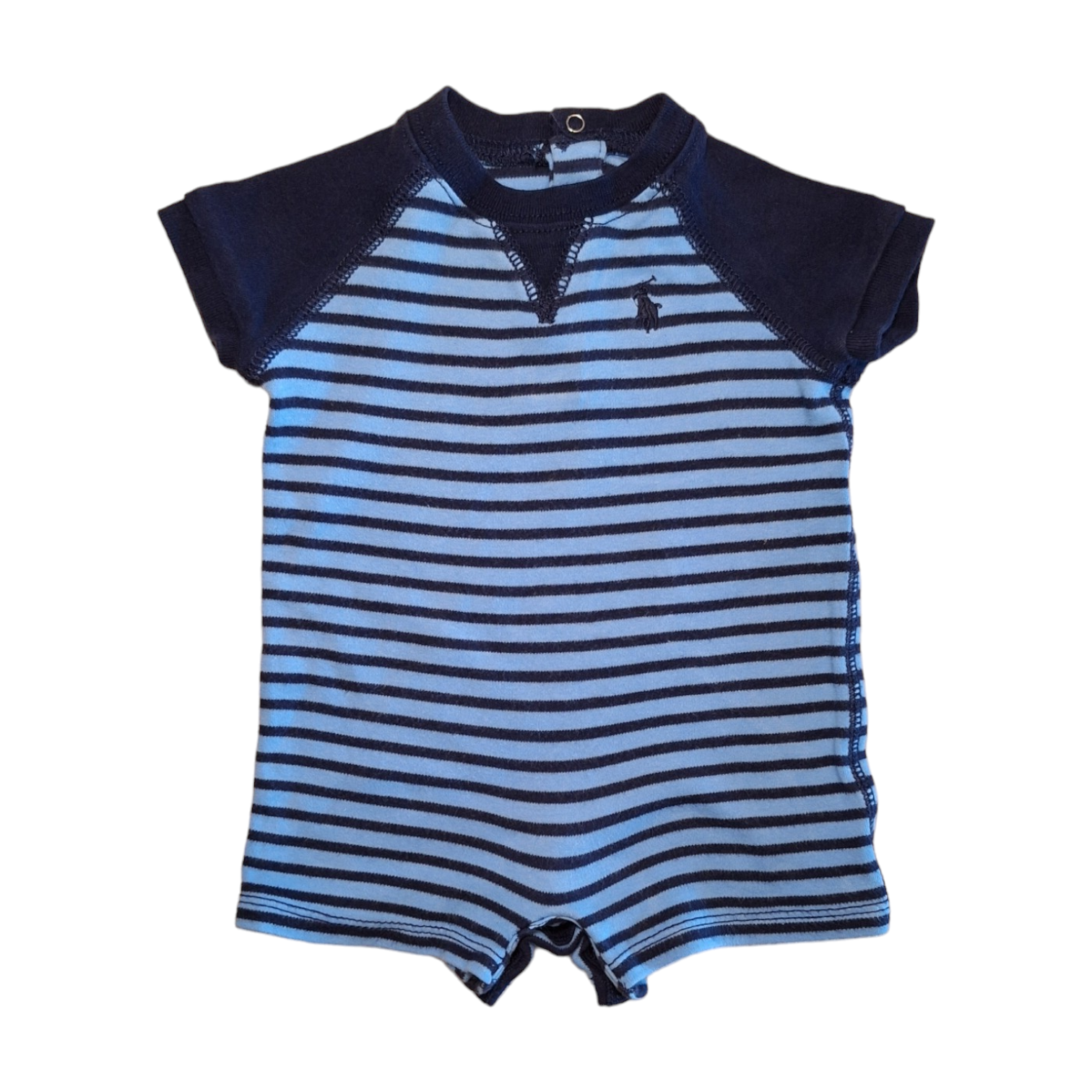 Gestreepte romper blauw logo -3M