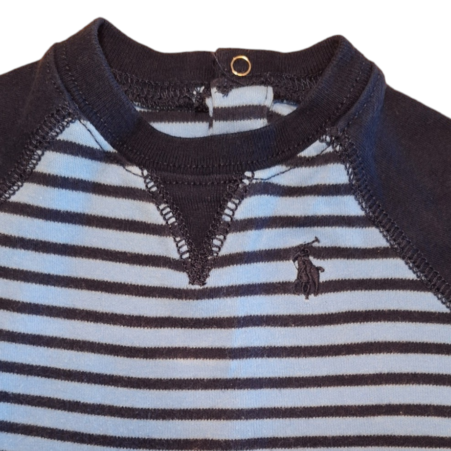 Gestreepte romper blauw logo -3M