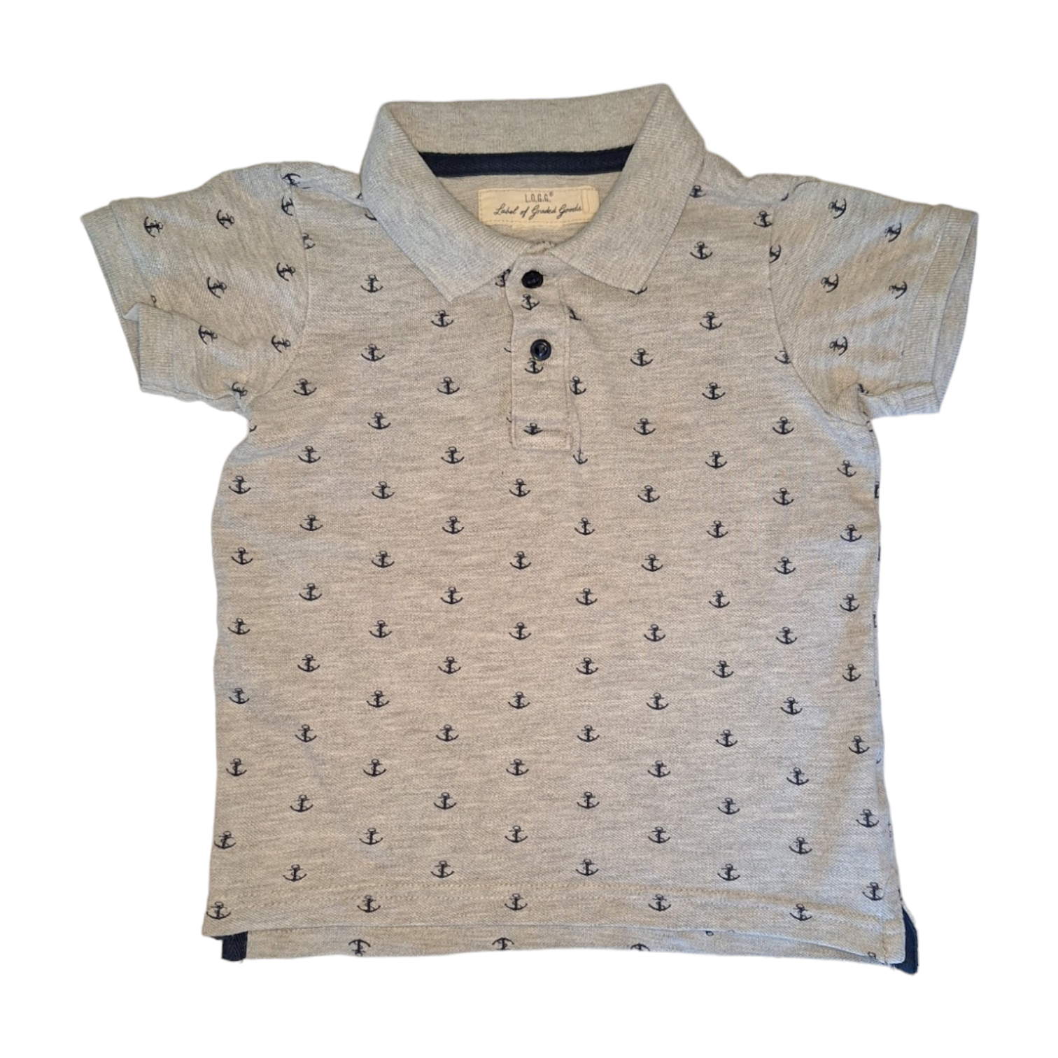 Poloshirt met ankers