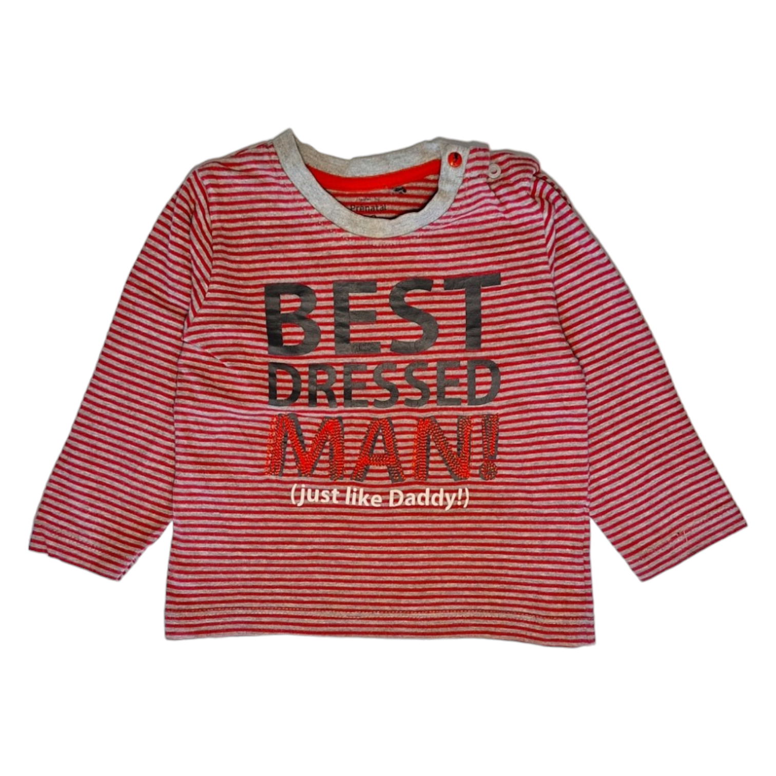 Lange mouw overhemd strepen BEST DRESSED MAN -86CM