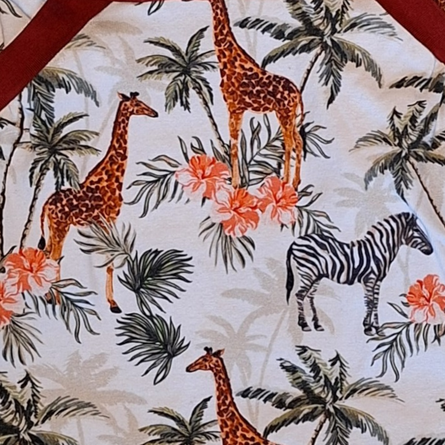 Jurk met giraffen -92CM