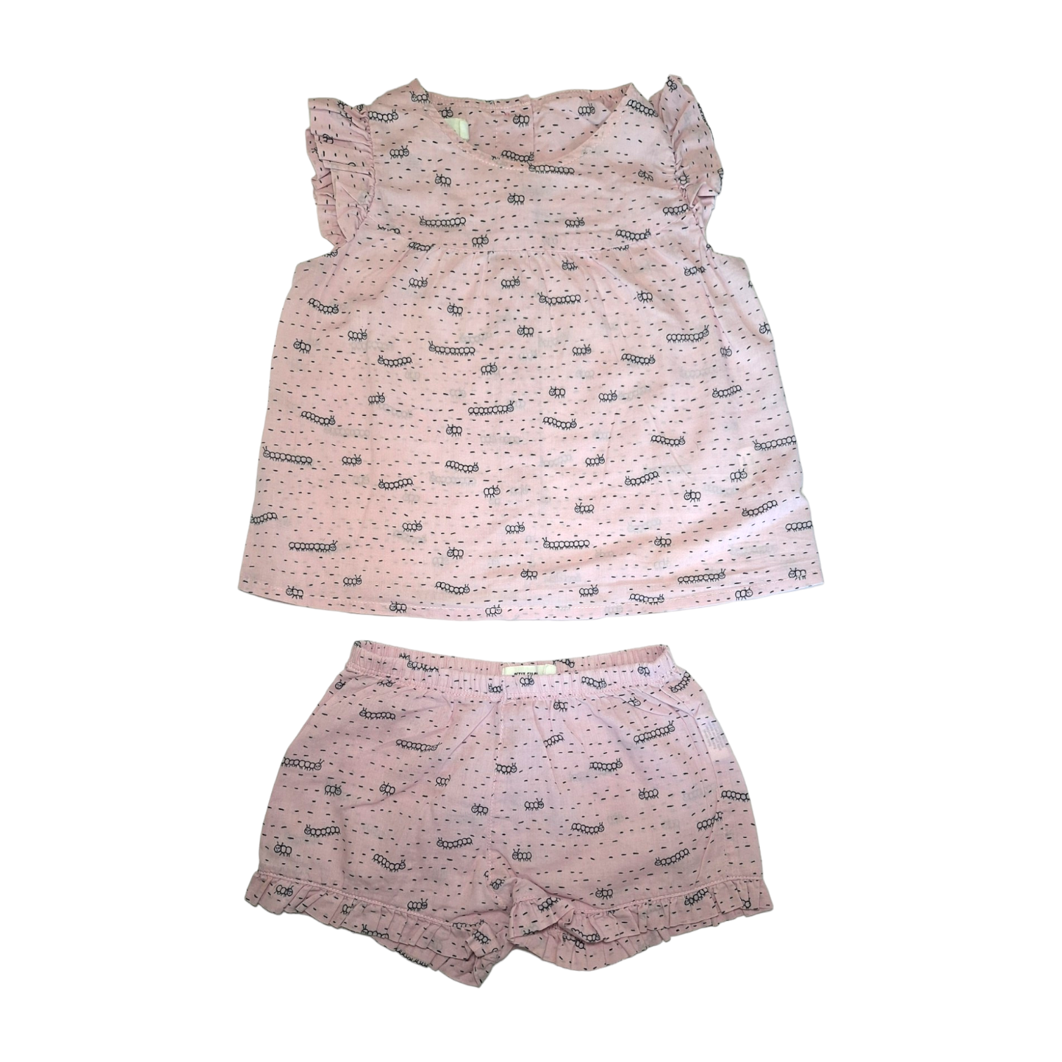 Pyjamaset met rupsen
