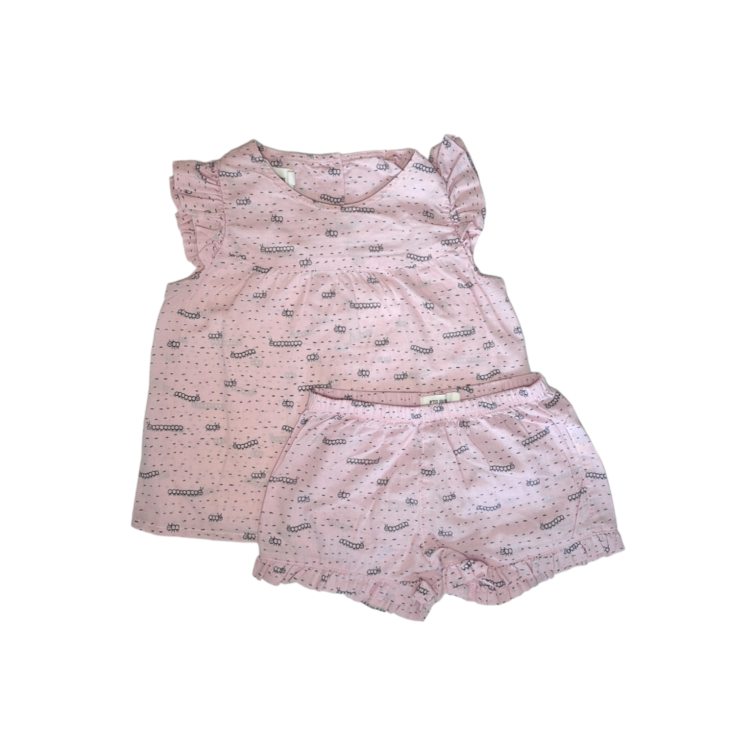 Pyjamaset met rupsen