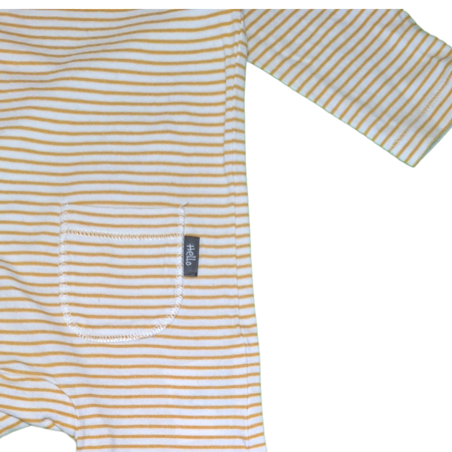 Lange mouwen gestreepte romper pyjama -56CM