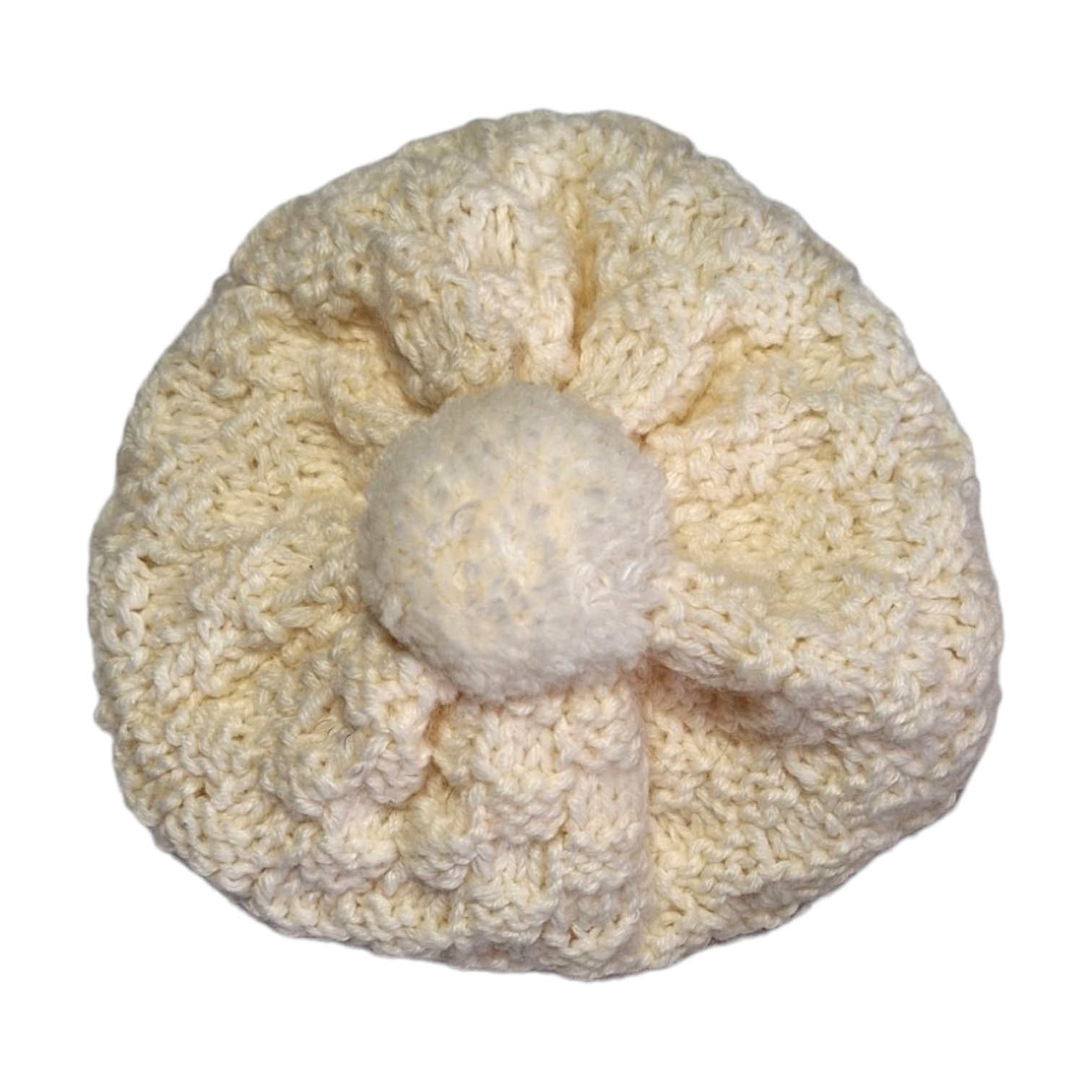 Gebreide muts met pompon - 3M