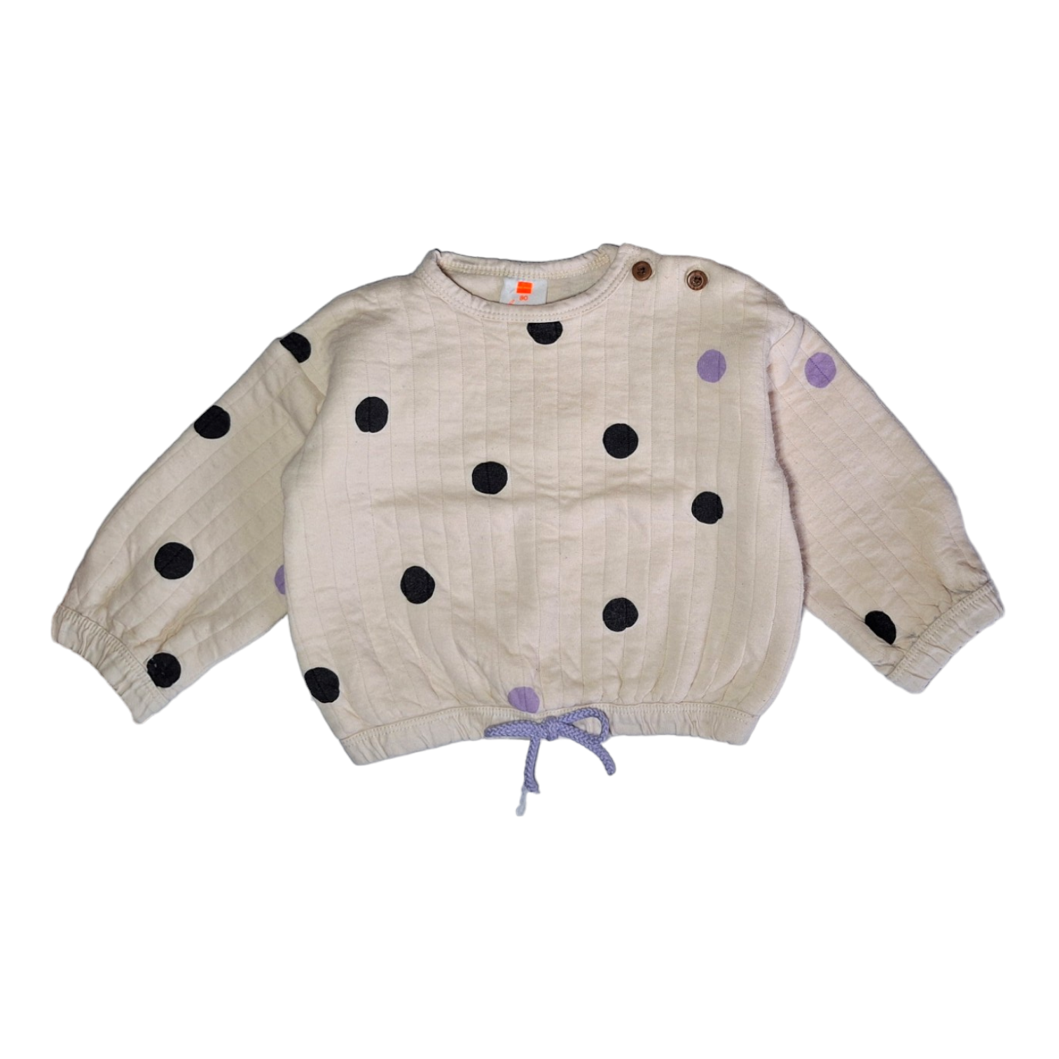Pois Trui met strik -80CM