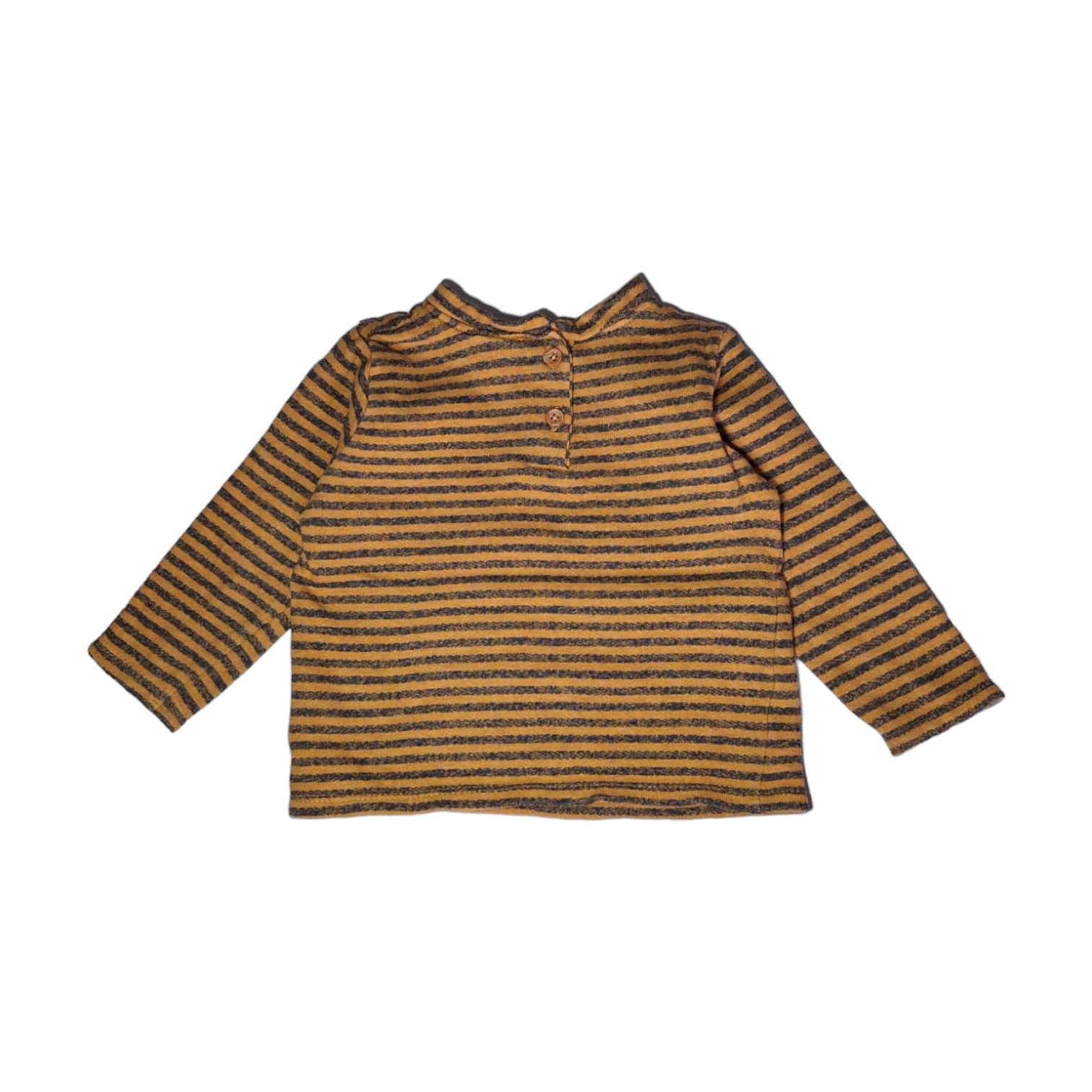Striped Sweater okra and grey - 68CM