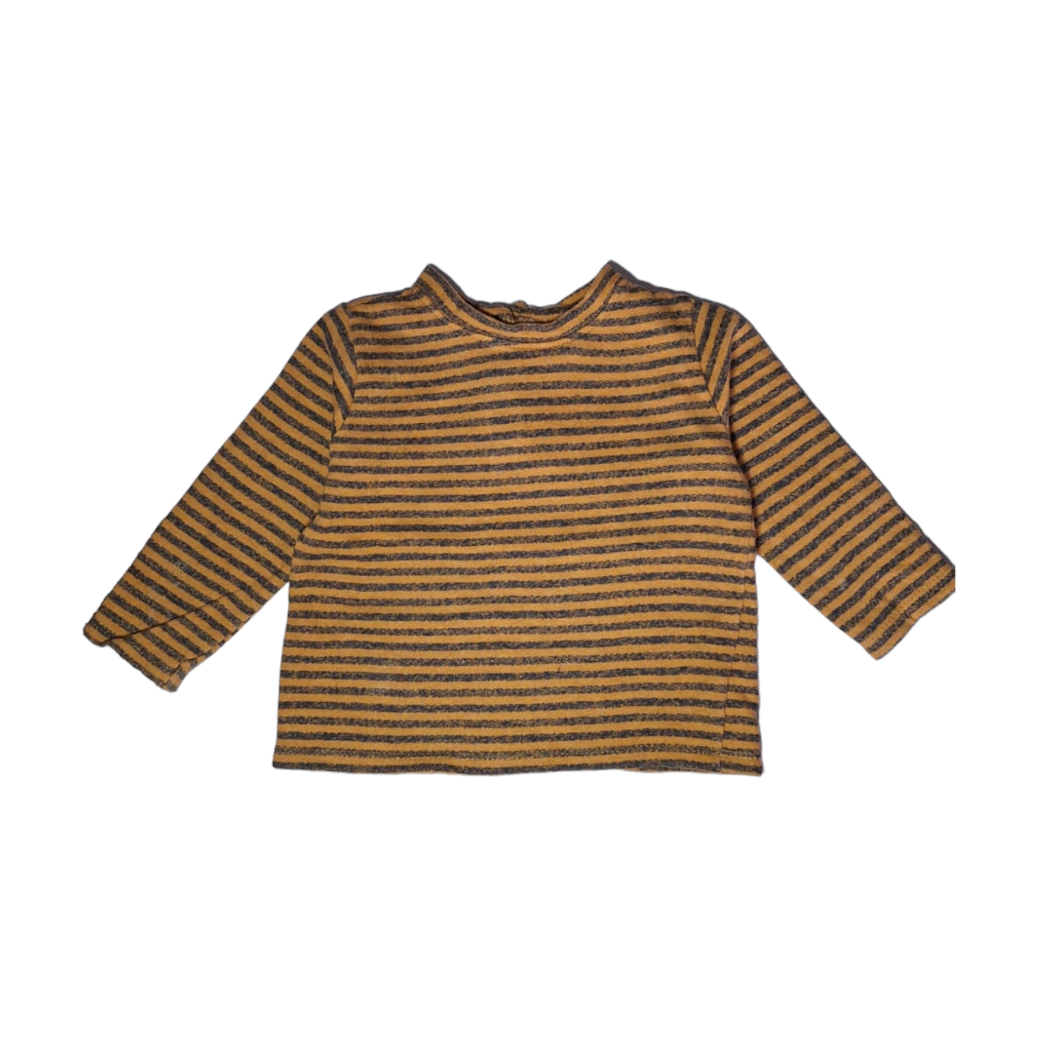 Striped Sweater okra and grey - 68CM