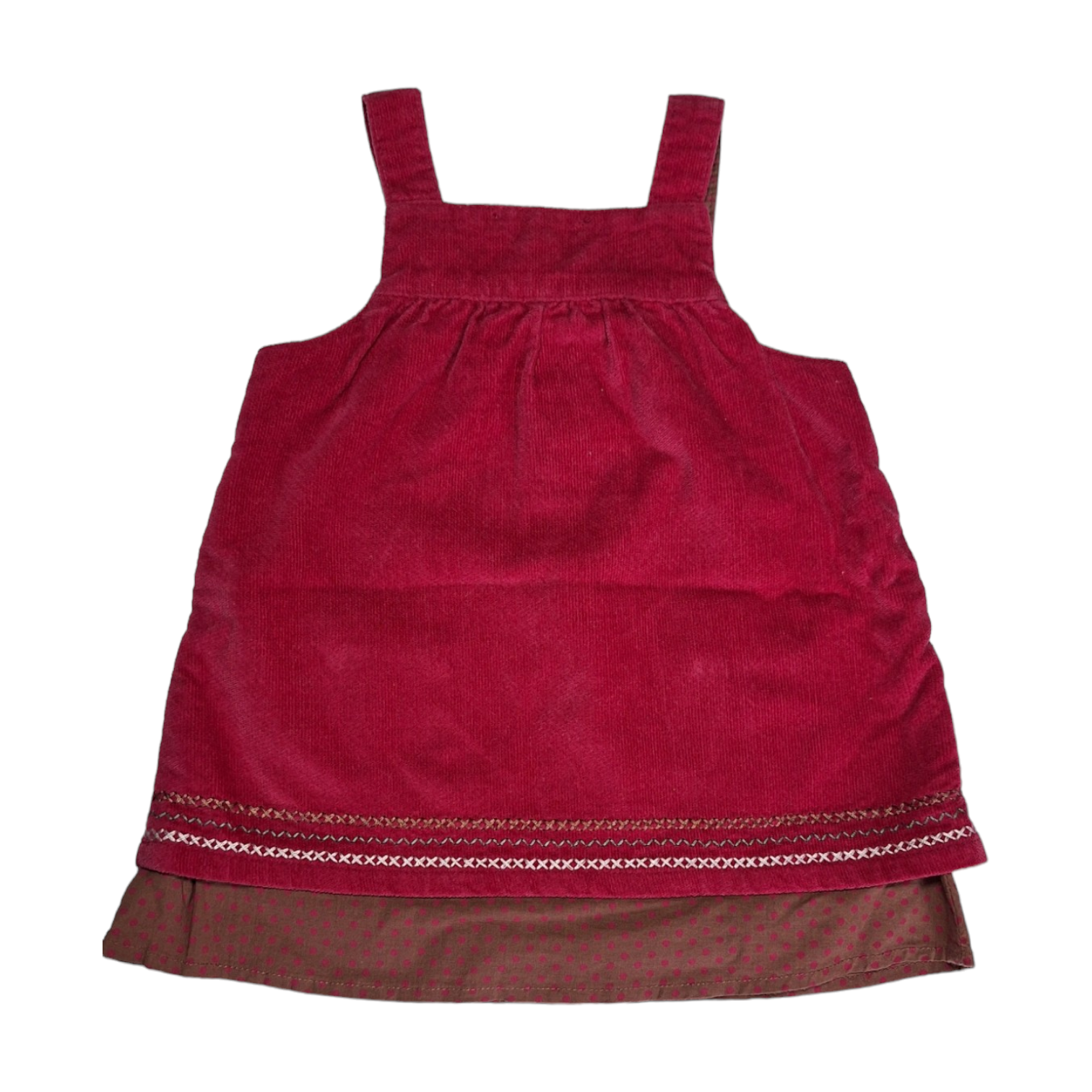 Fluwelen rok overall met zakken -60CM