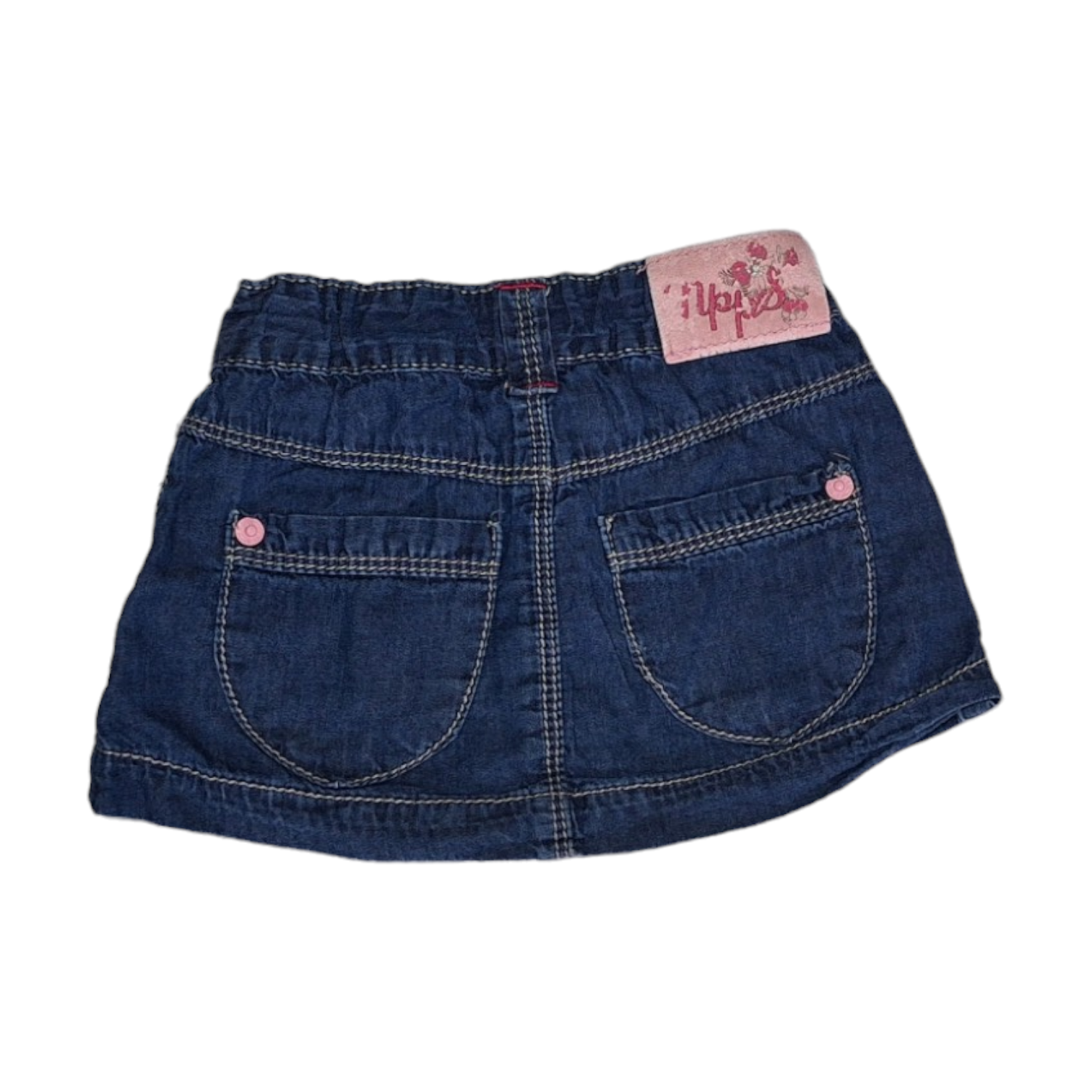 Denim min skirt with pockets - 80CM