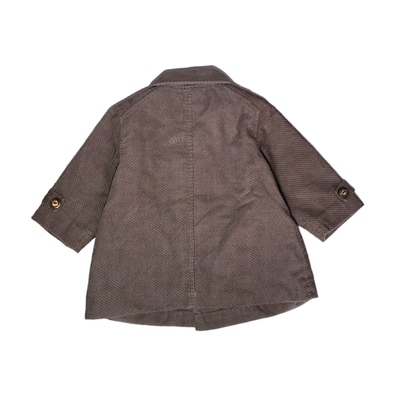 Dubbelrijs fluwelen jas - 12M