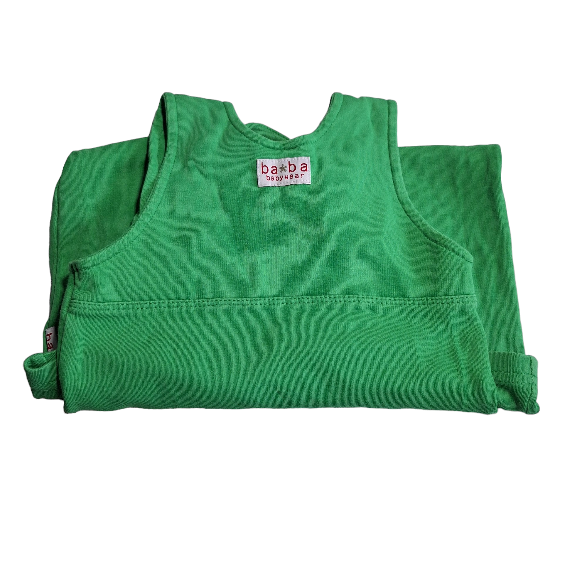 Groene overall met appel - 86/92CM