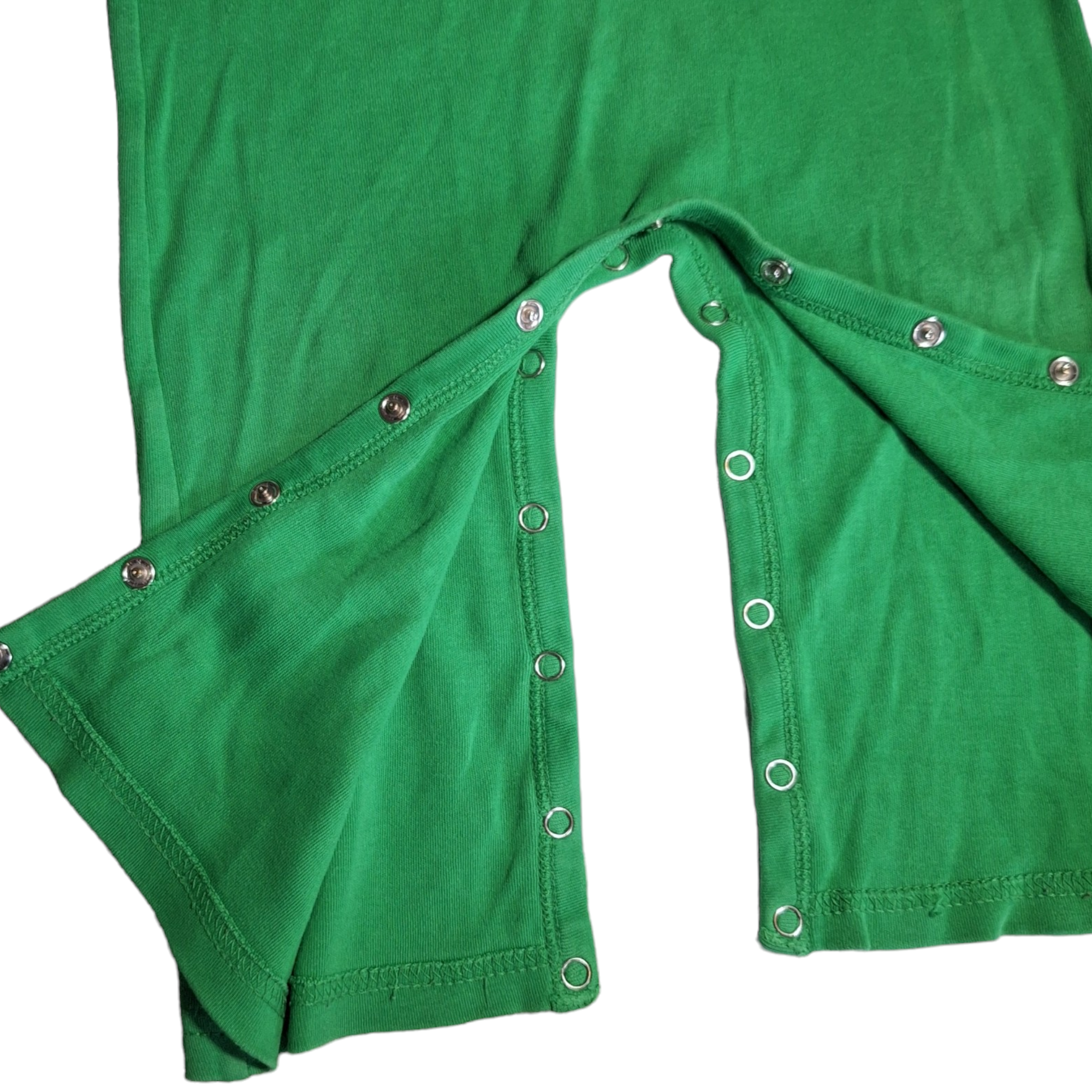 Groene overall met appel - 86/92CM