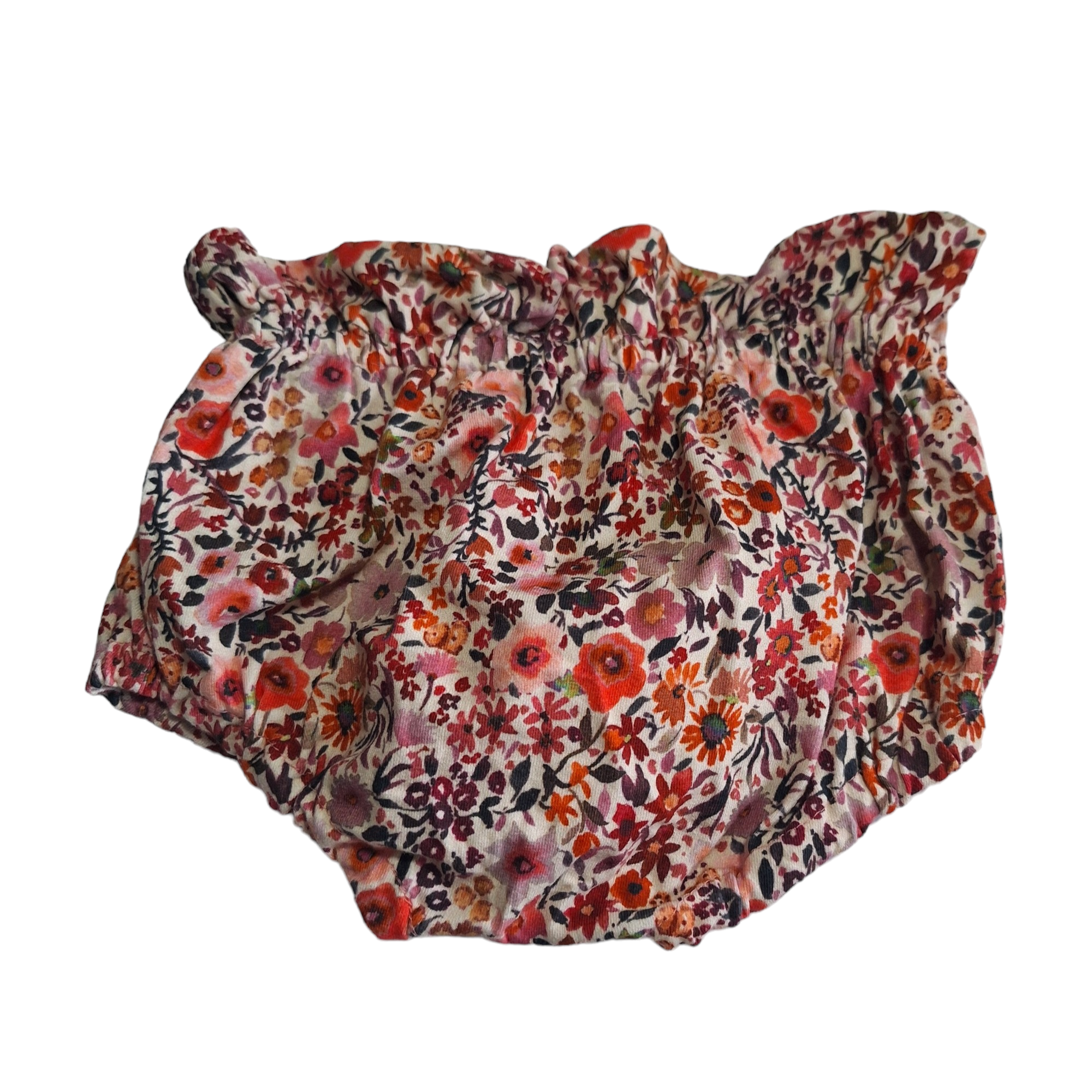 Slipje bummie bloemen - 12-18M