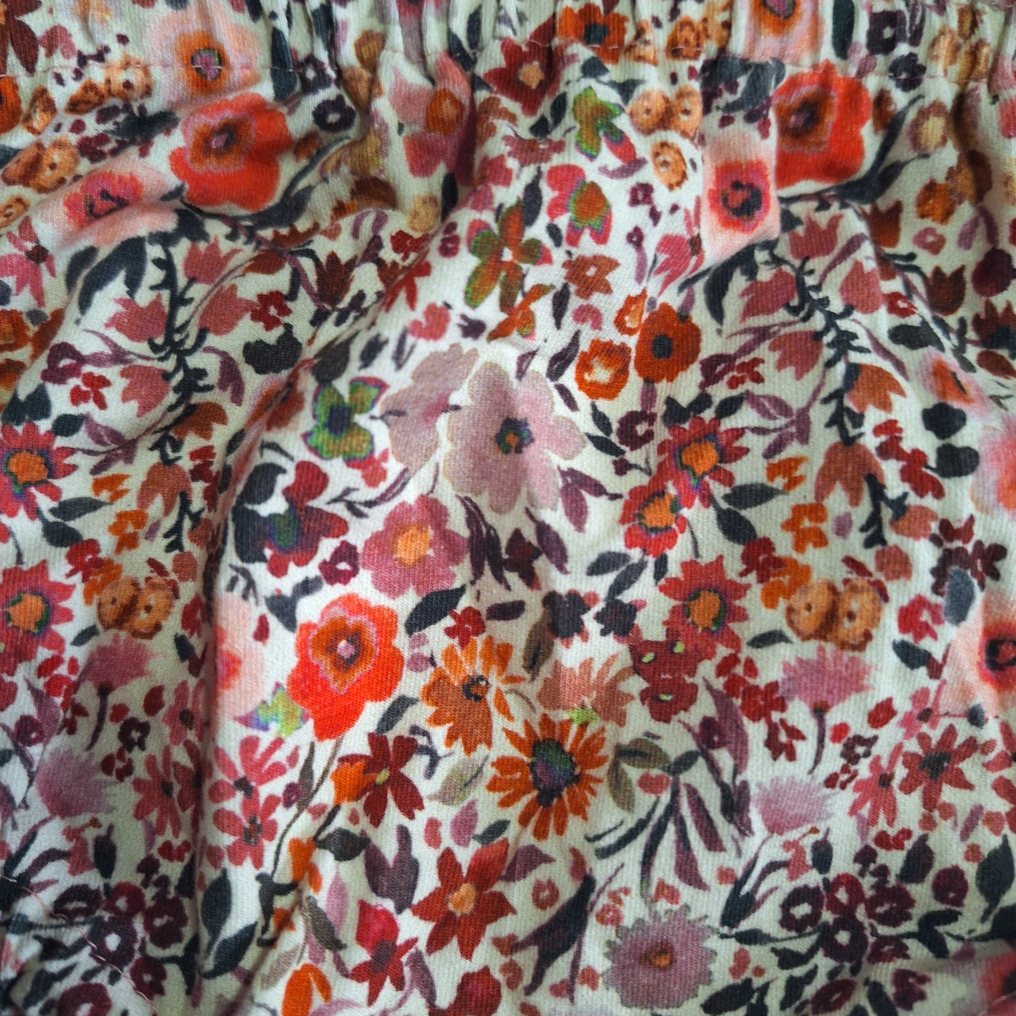 Slipje bummie bloemen - 12-18M