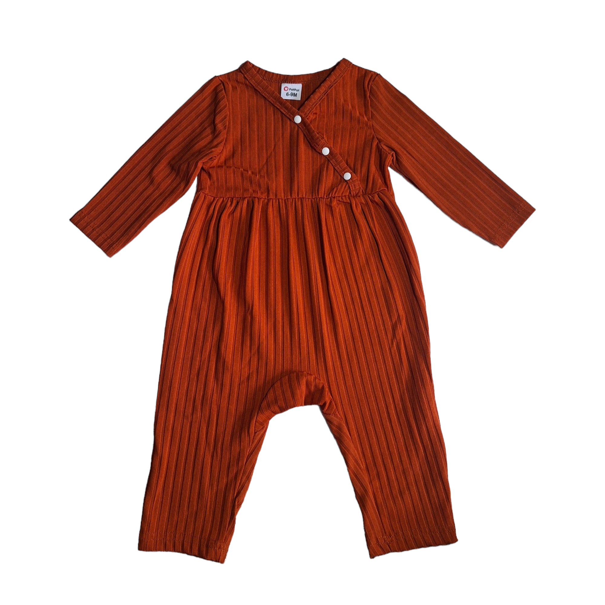 Geribbelde jumpsuit-overall -6/9M