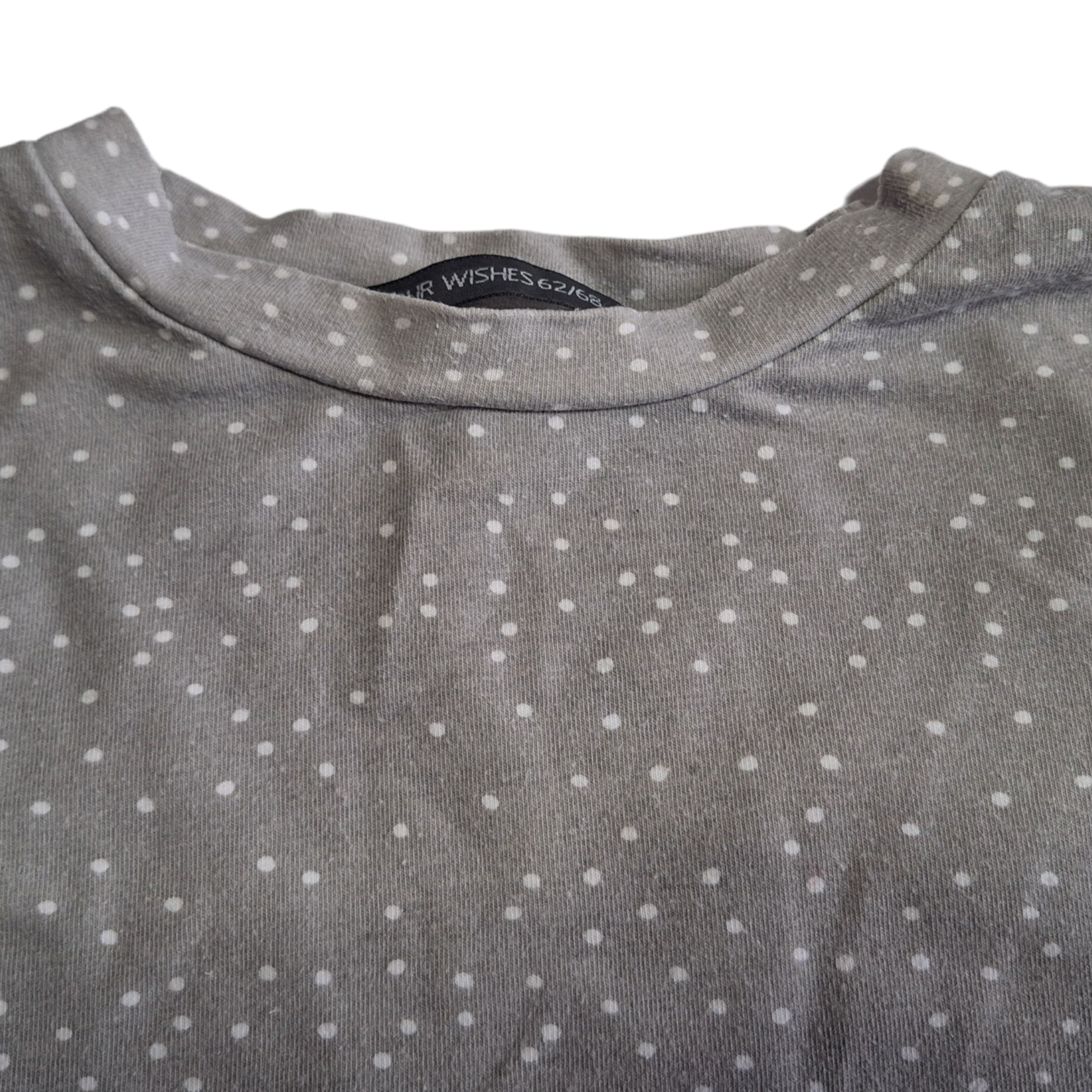 Maxi oversized shirt met pois - 62/68CM
