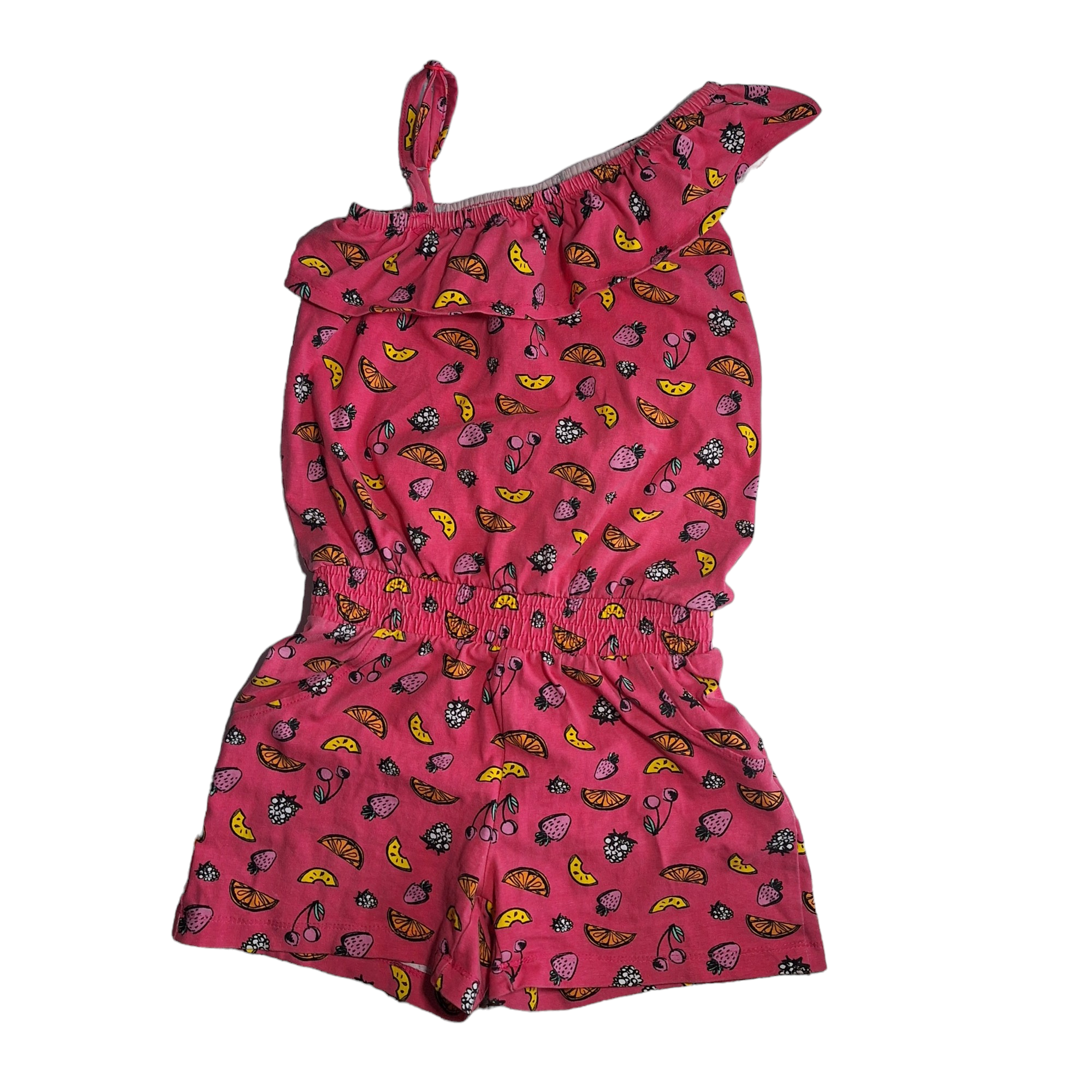 Overall met watermeloen en ruches - 116CM
