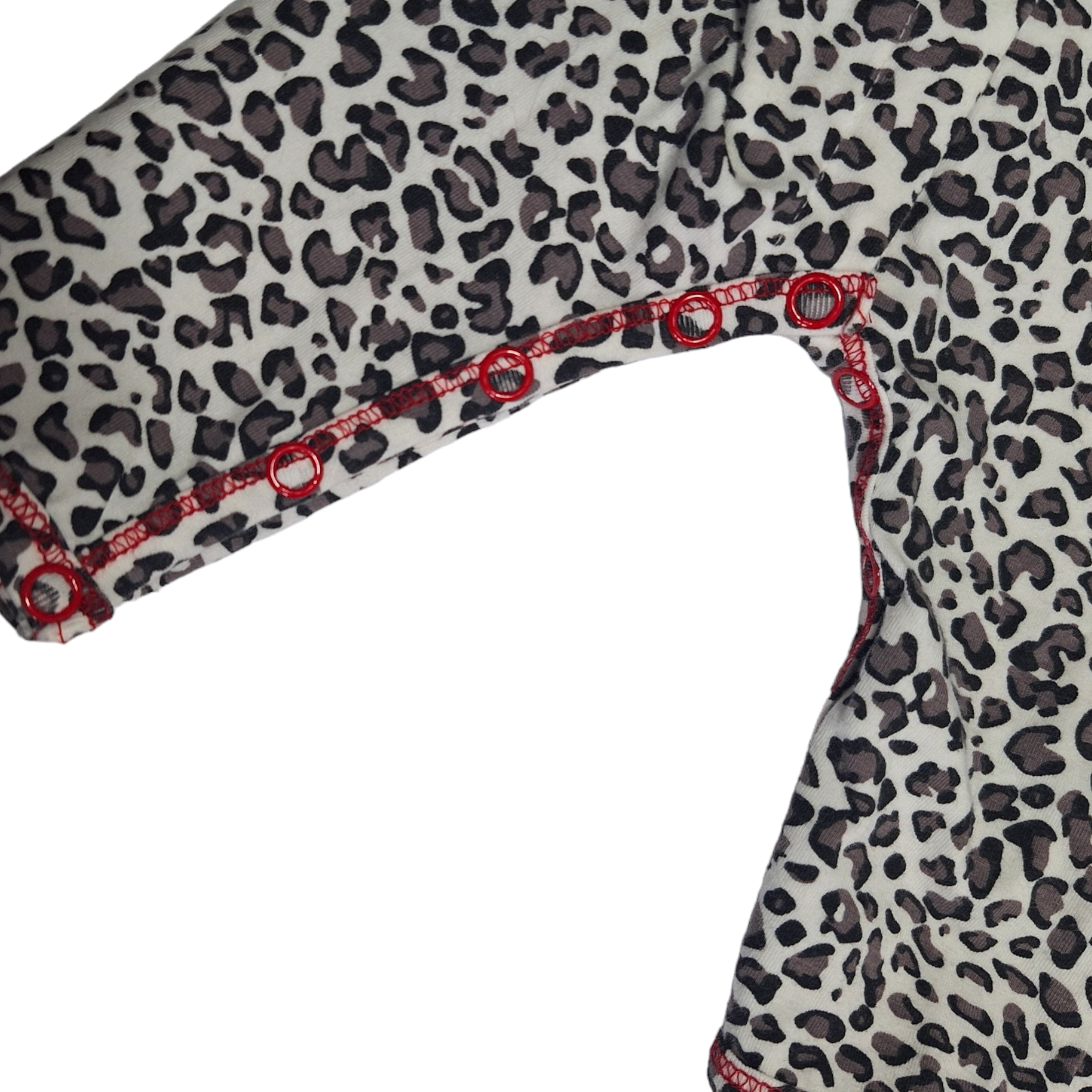 Romper onesie in luipaardprint - 56/62CM
