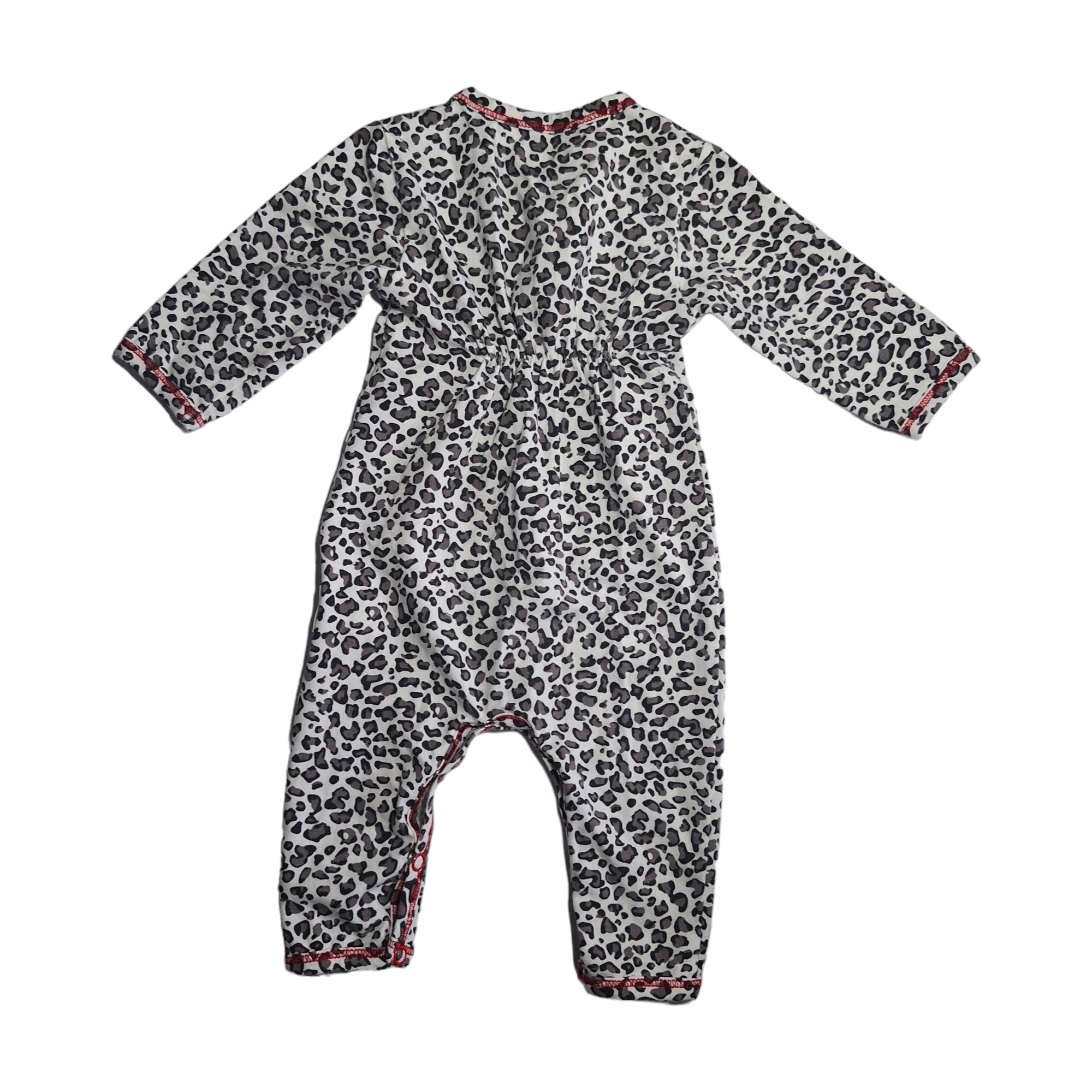 Romper onesie in luipaardprint - 56/62CM